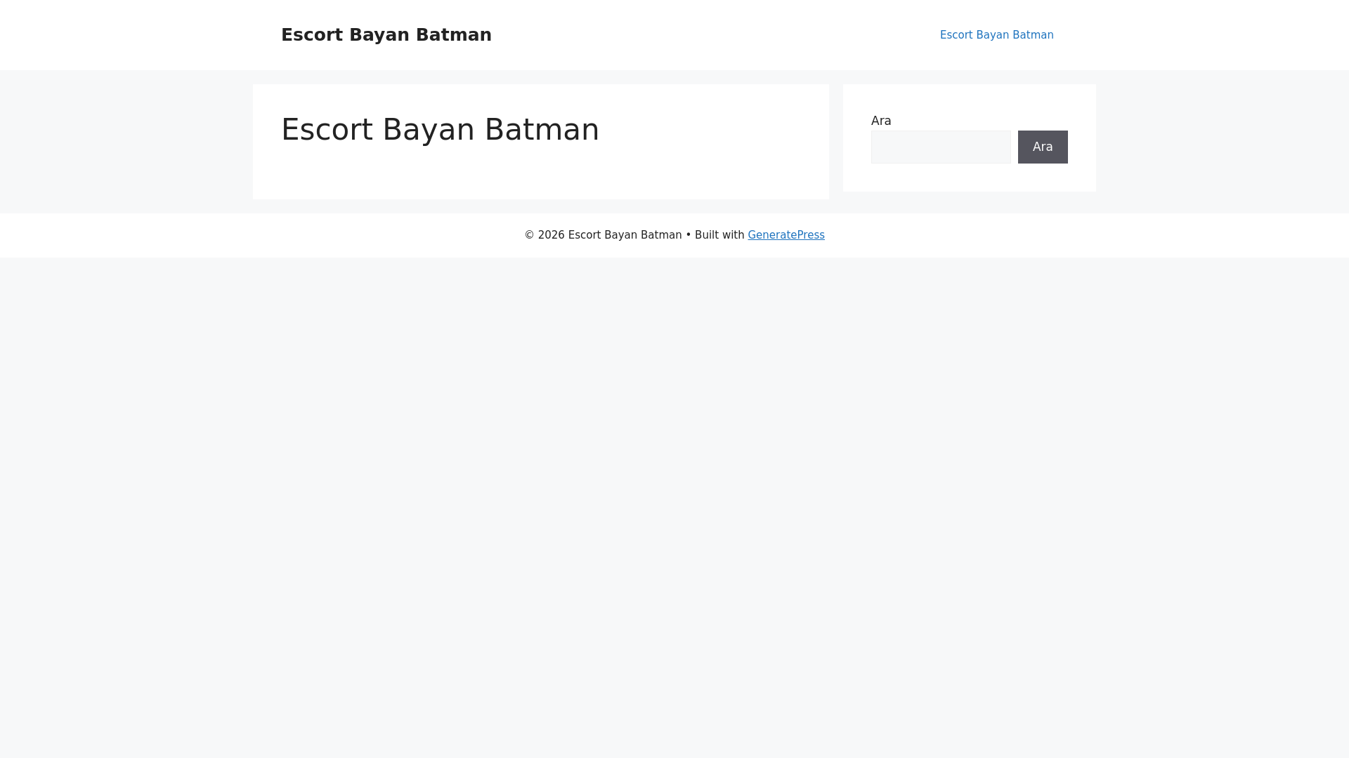 website screenshot of https://escortbayanbatman.cfd/