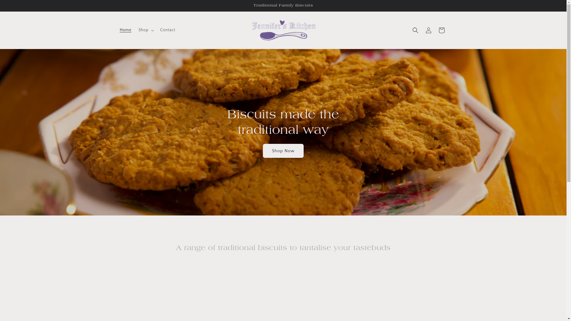website screenshot of https://jenscookies.au/