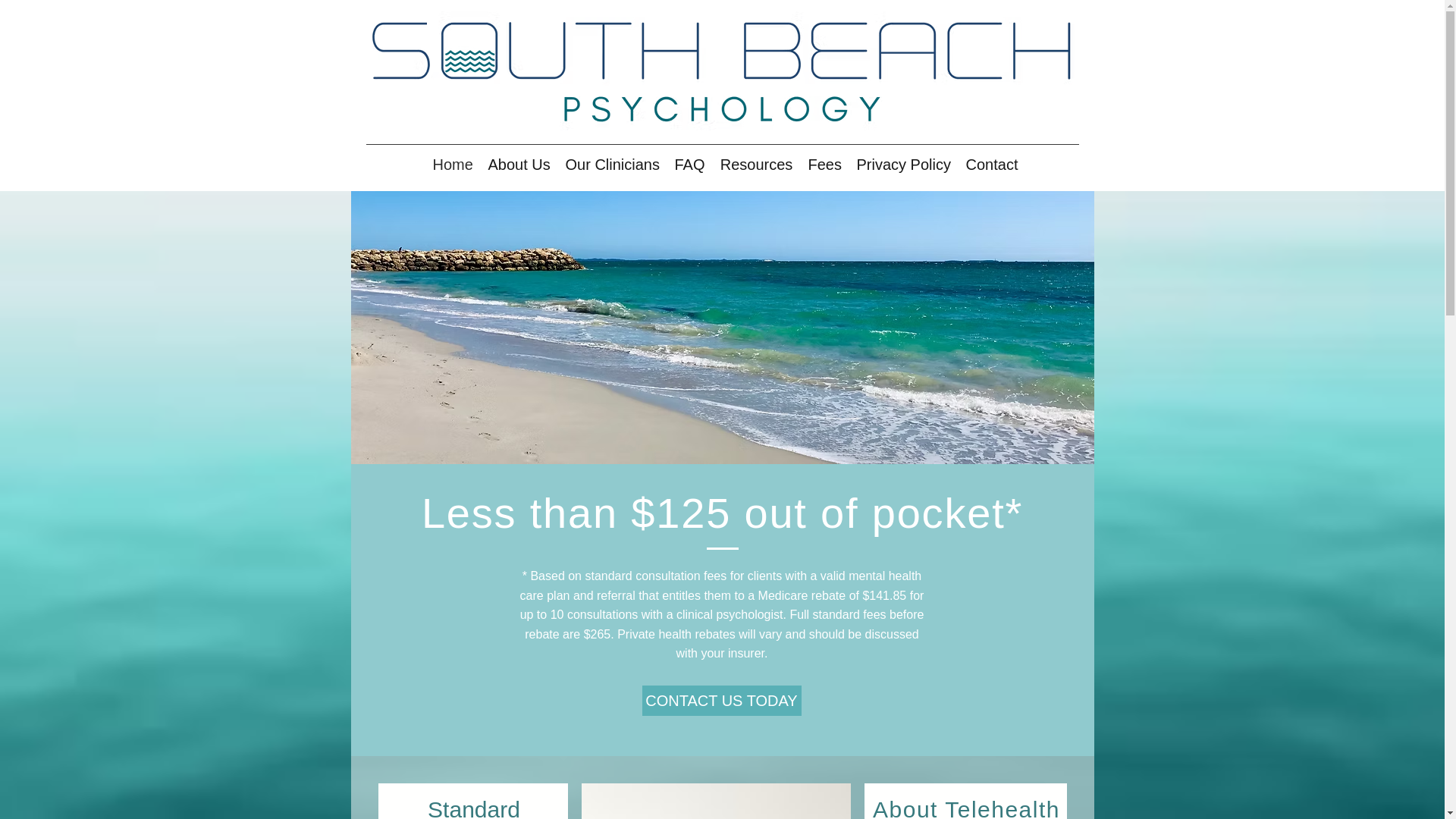 website screenshot of https://southbeachpsychology.online/