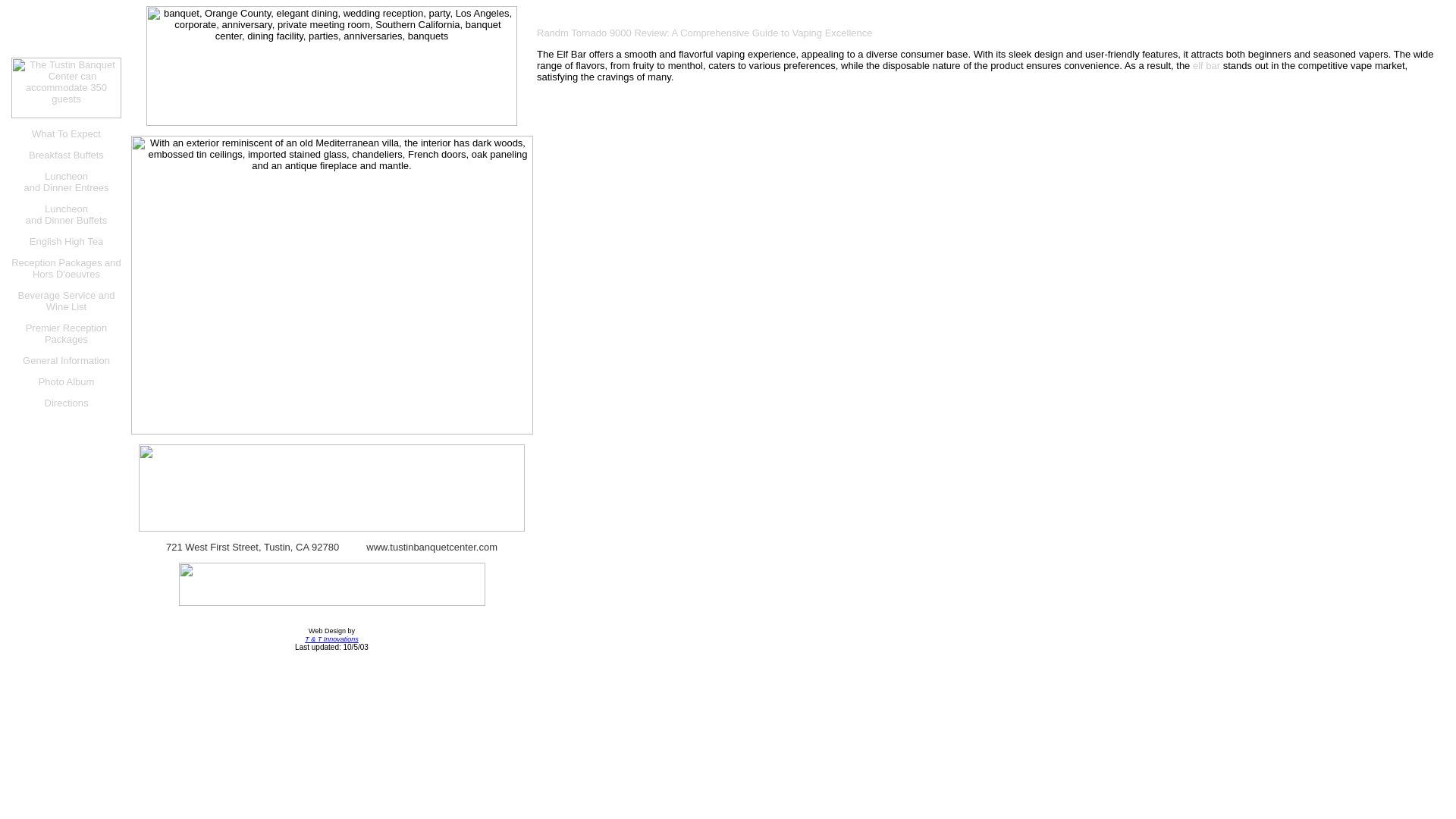 website screenshot of https://tustinbanquetcenter.pages.dev/