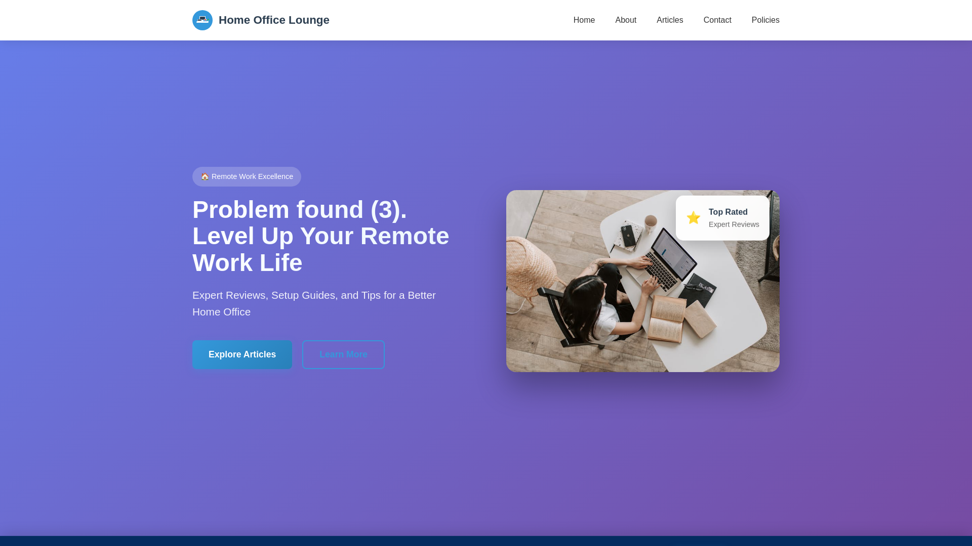 website screenshot of https://homeofficelounge.com