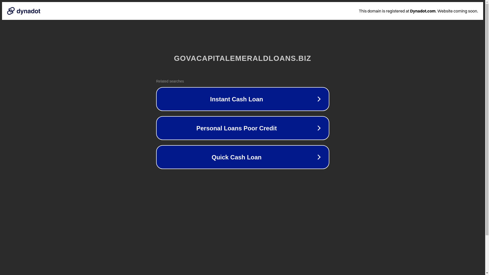 website screenshot of https://govacapitalemeraldloans.biz/