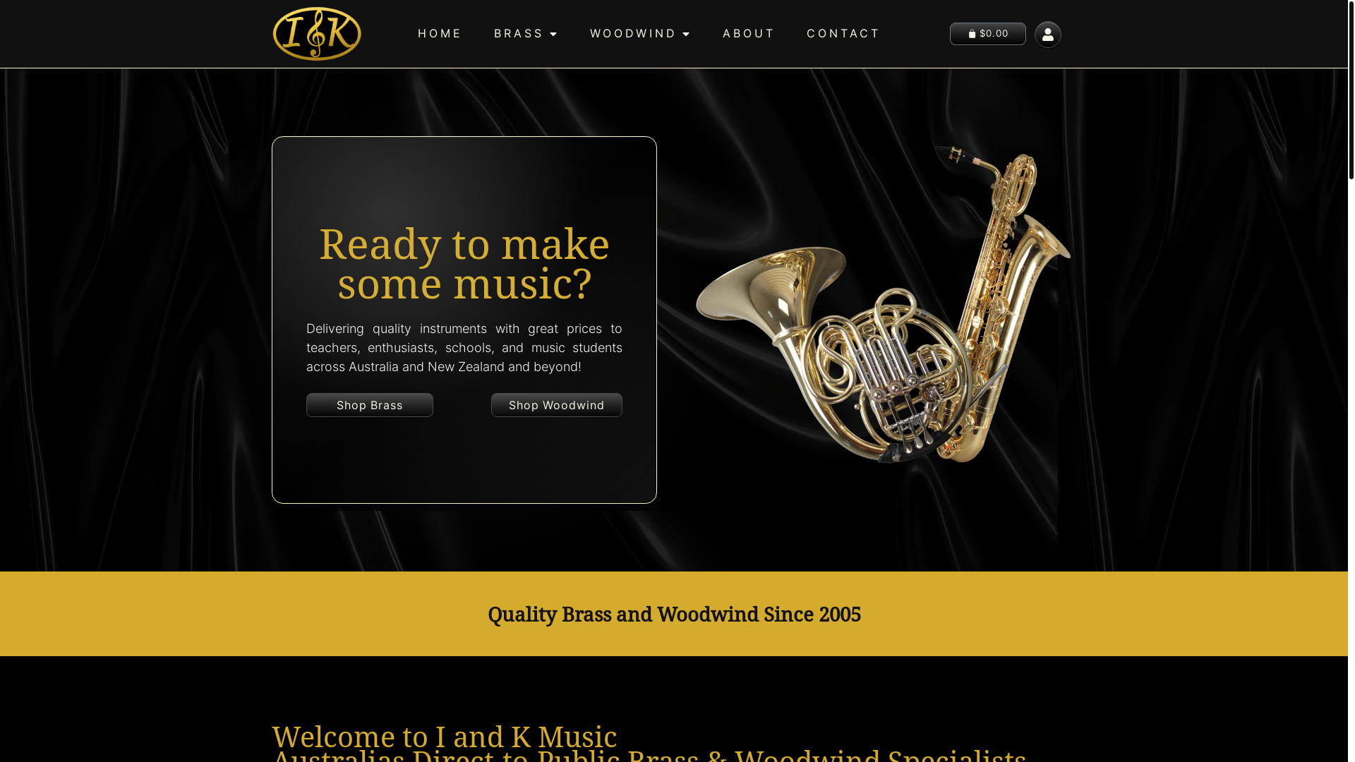 website screenshot of https://iandkmusic.online/