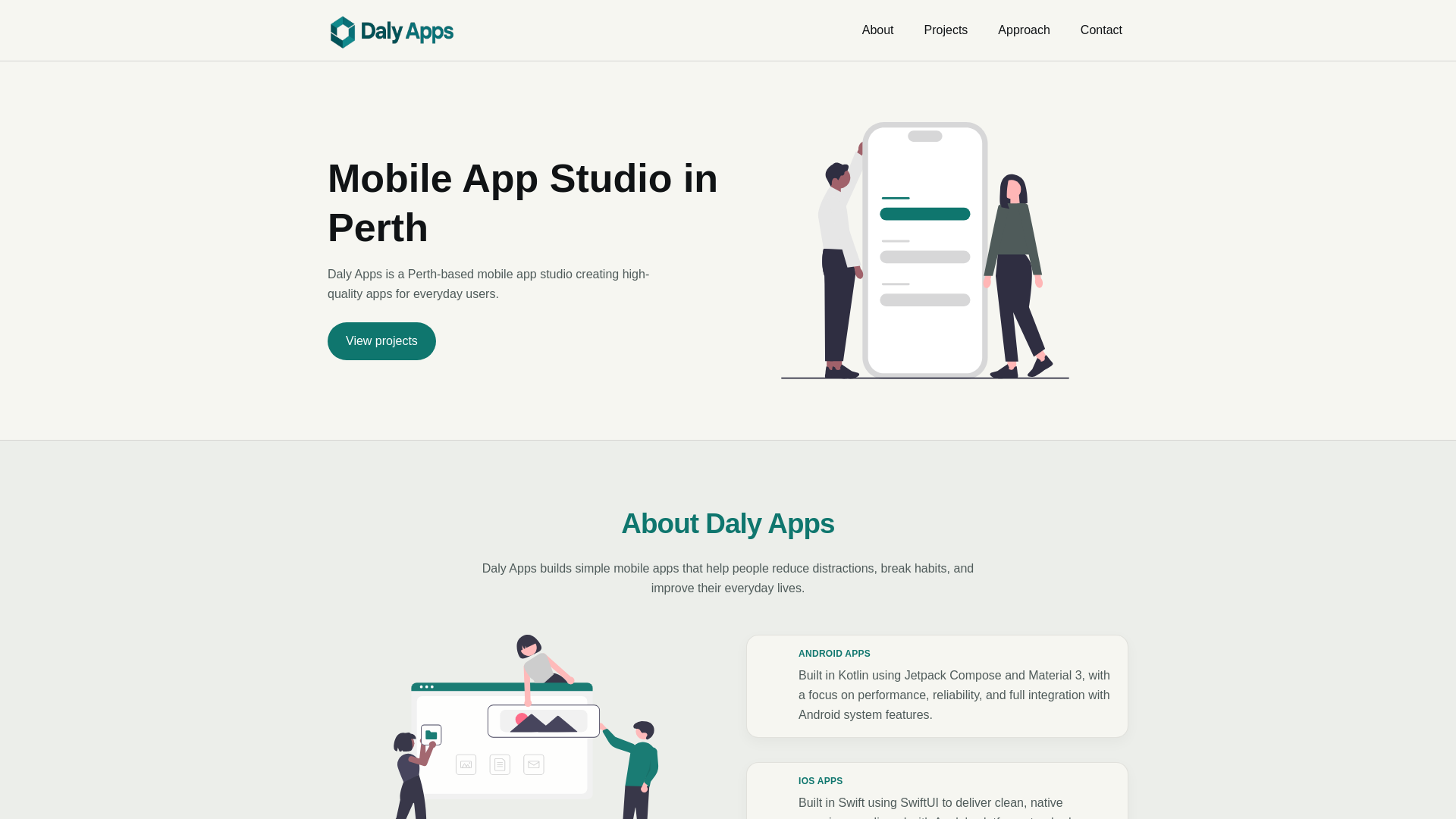 website screenshot of https://dalyappswebsite.pages.dev/