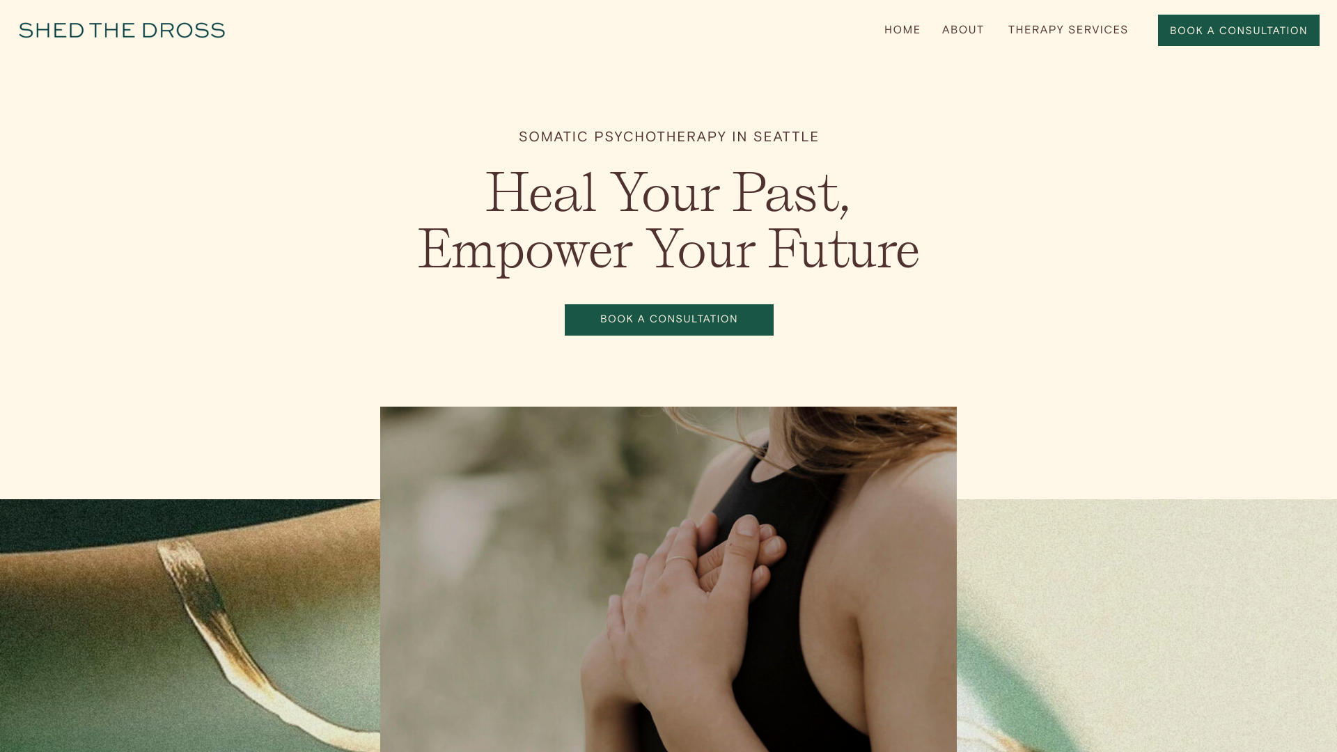 website screenshot of https://shedthedrosstherapy.com/