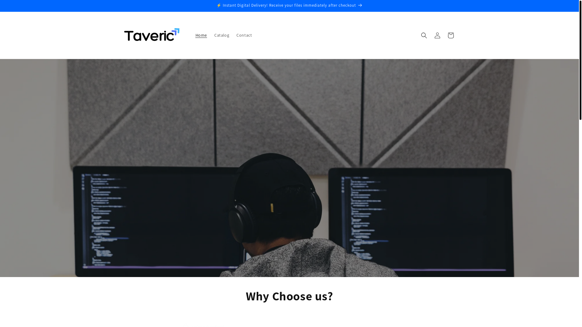 website screenshot of https://taveric.shop/