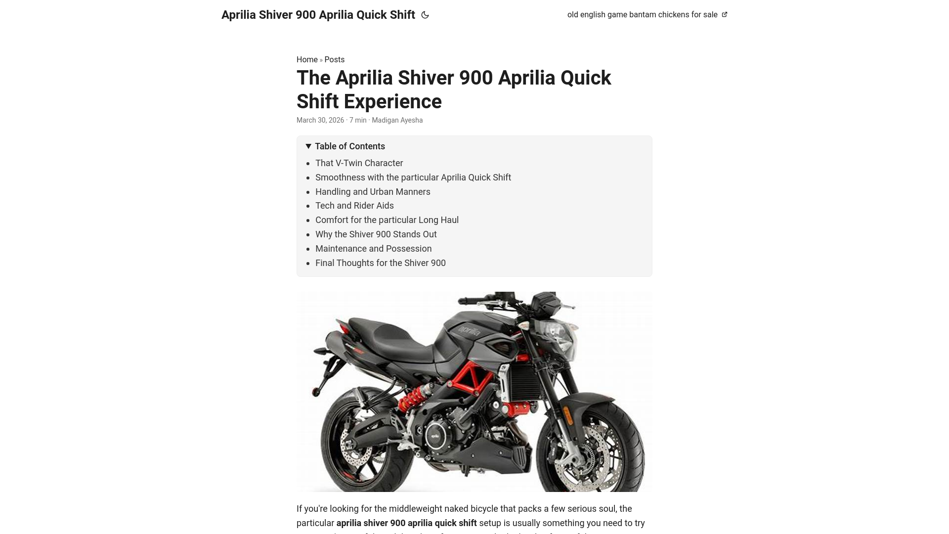website screenshot of https://aprilia-shiver-900-aprilia-quick-shift.pages.dev/