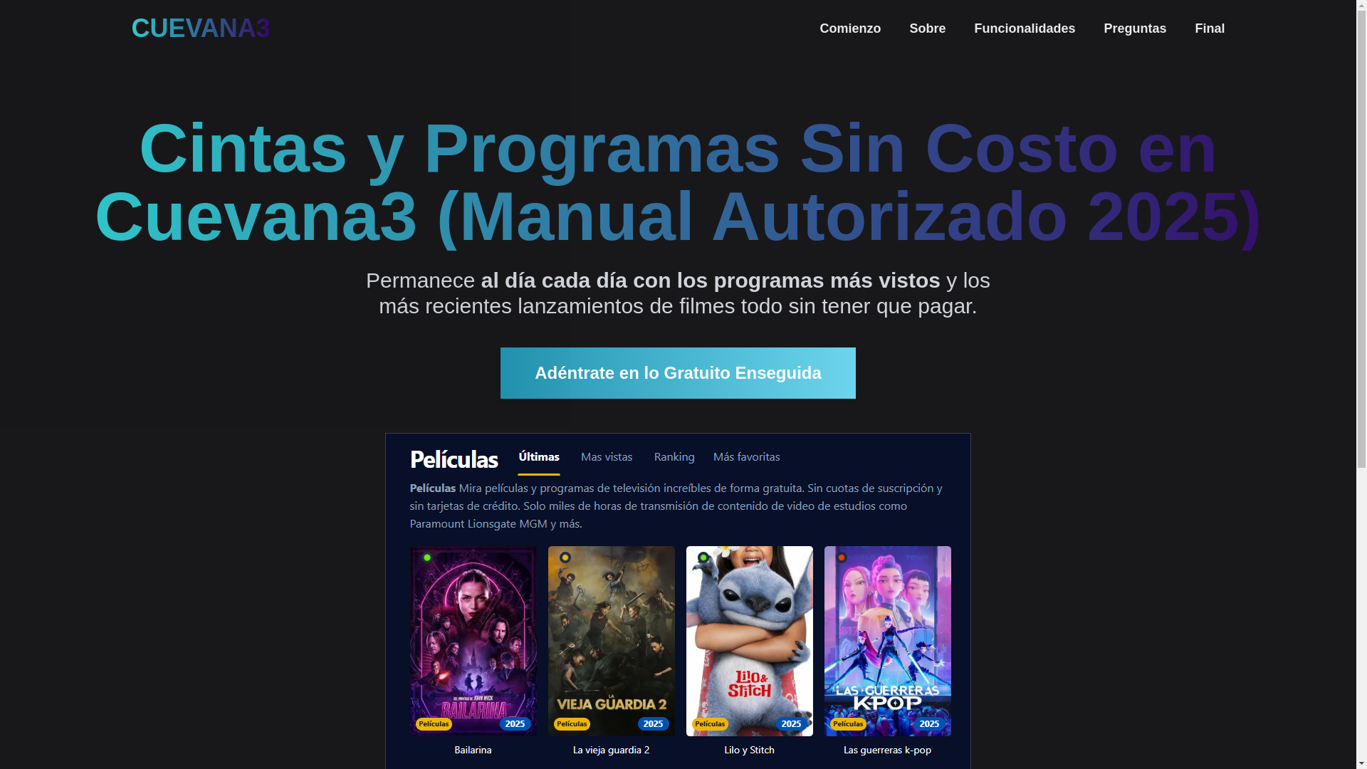 website screenshot of https://cuevana3-midh.pages.dev/