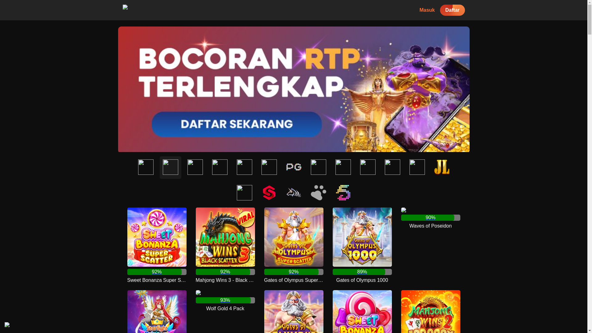 website screenshot of https://rtpgjuara99.com/