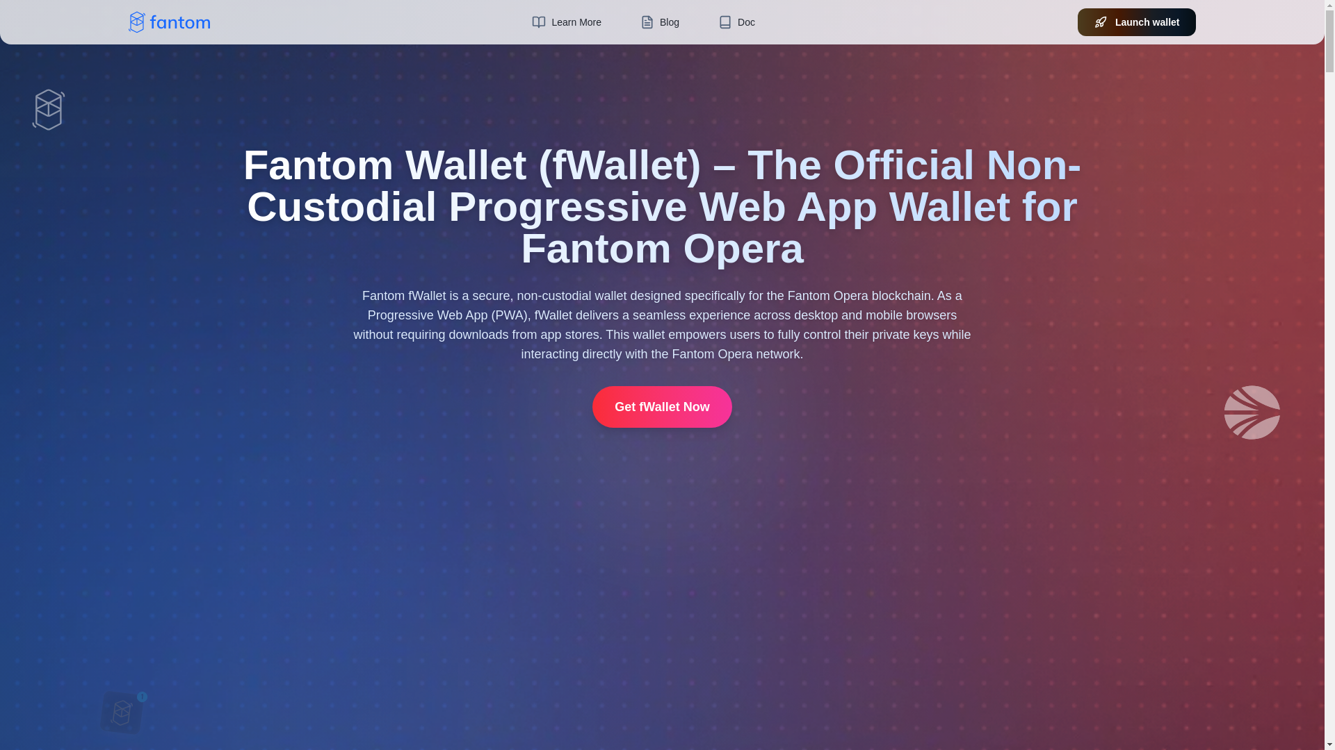 website screenshot of https://fwalletfantom.com/