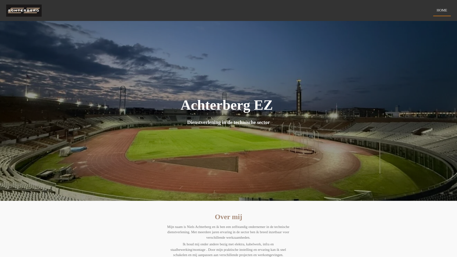 website screenshot of https://achterberg-ez.nl