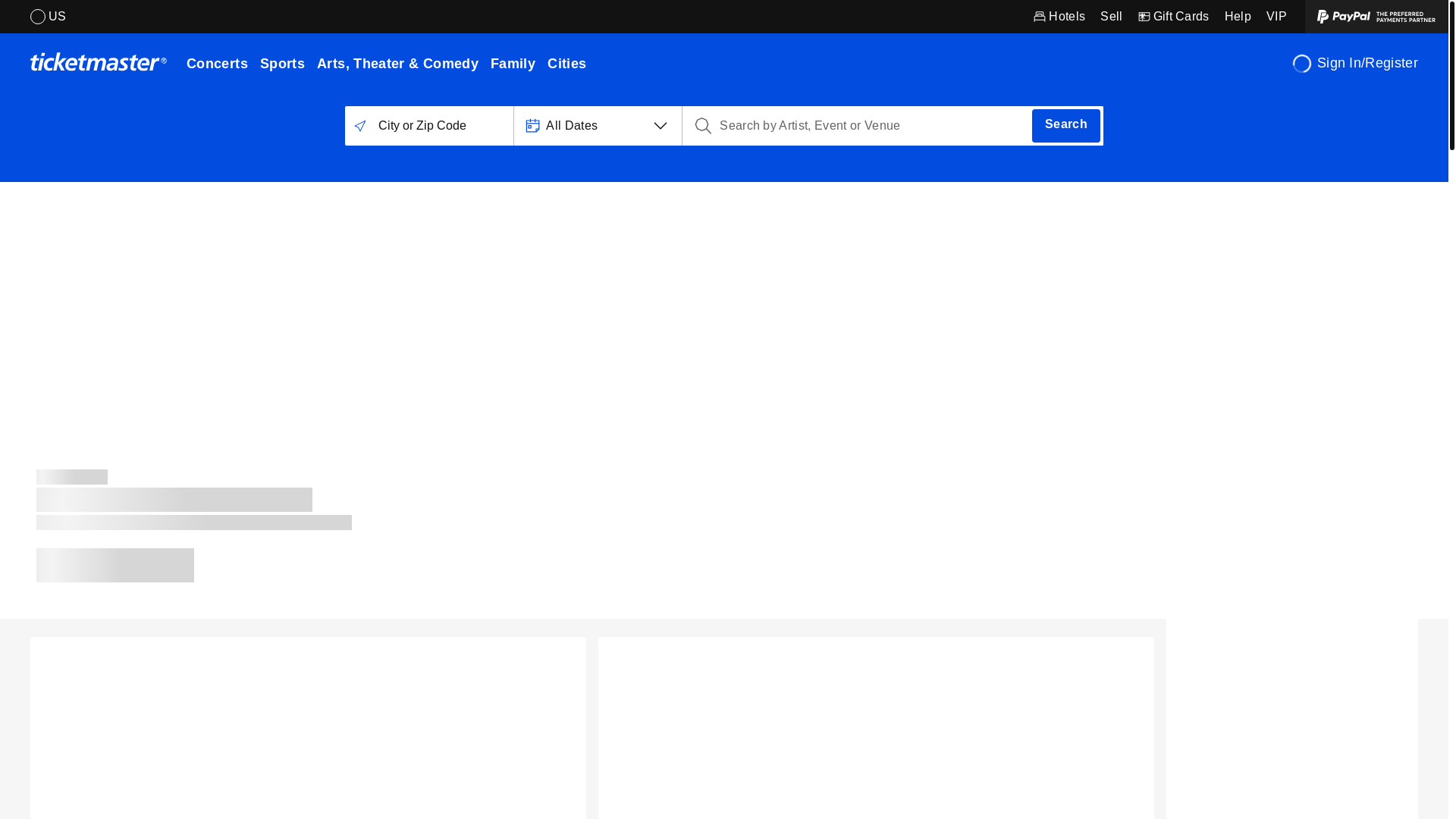 website screenshot of https://ticketmaster.com/