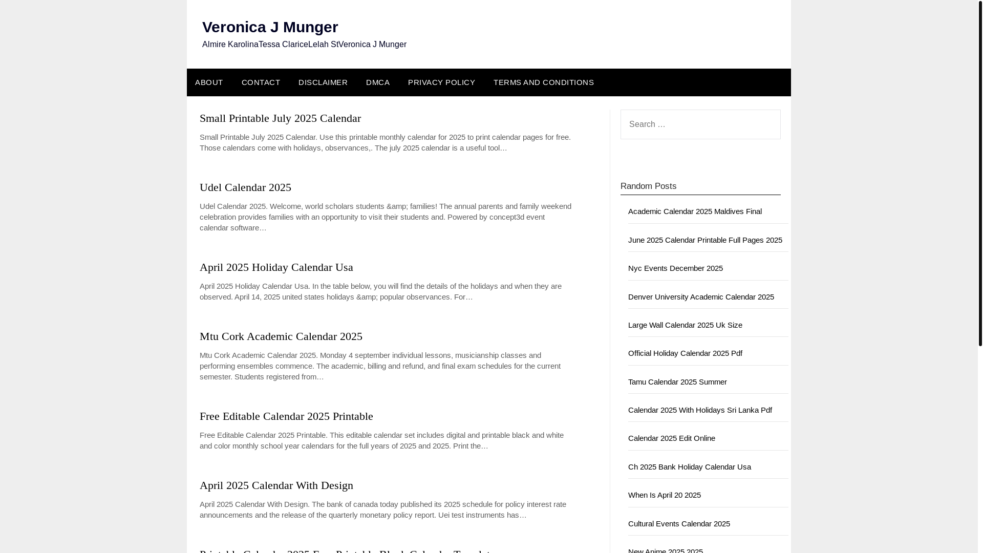 website screenshot of https://veronicajmungerc.pages.dev/