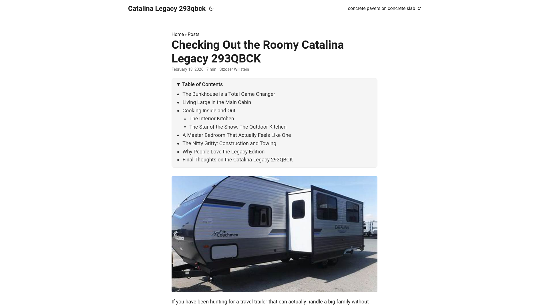 website screenshot of https://catalina-legacy-293qbck.pages.dev/