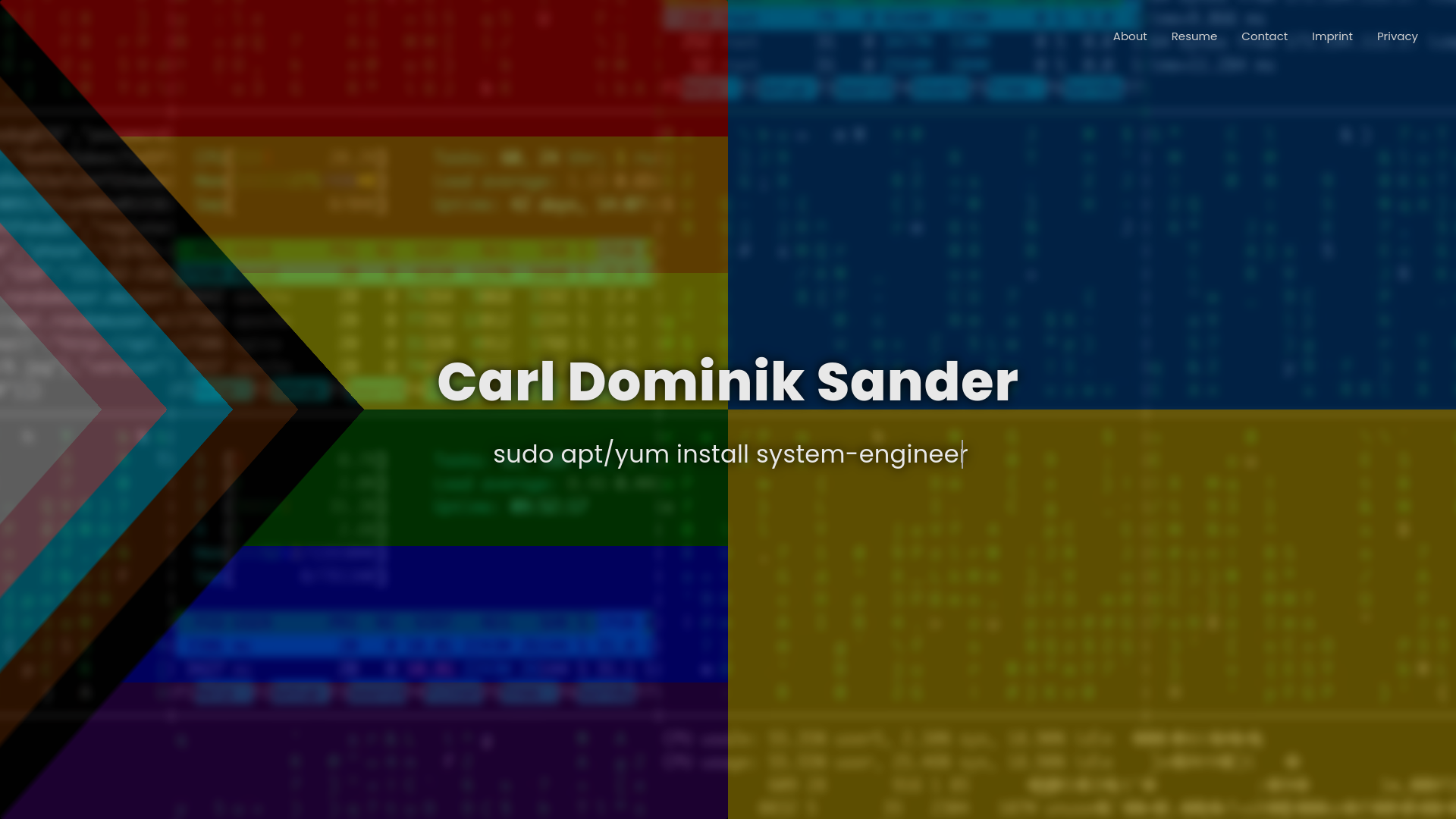 website screenshot of https://sander-run.pages.dev/