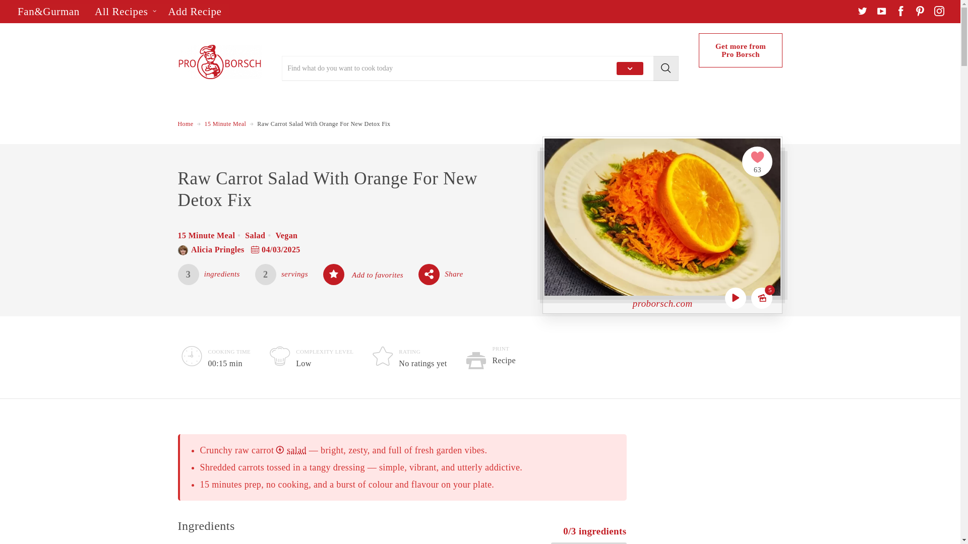 website screenshot of https://rawcarrot.org/