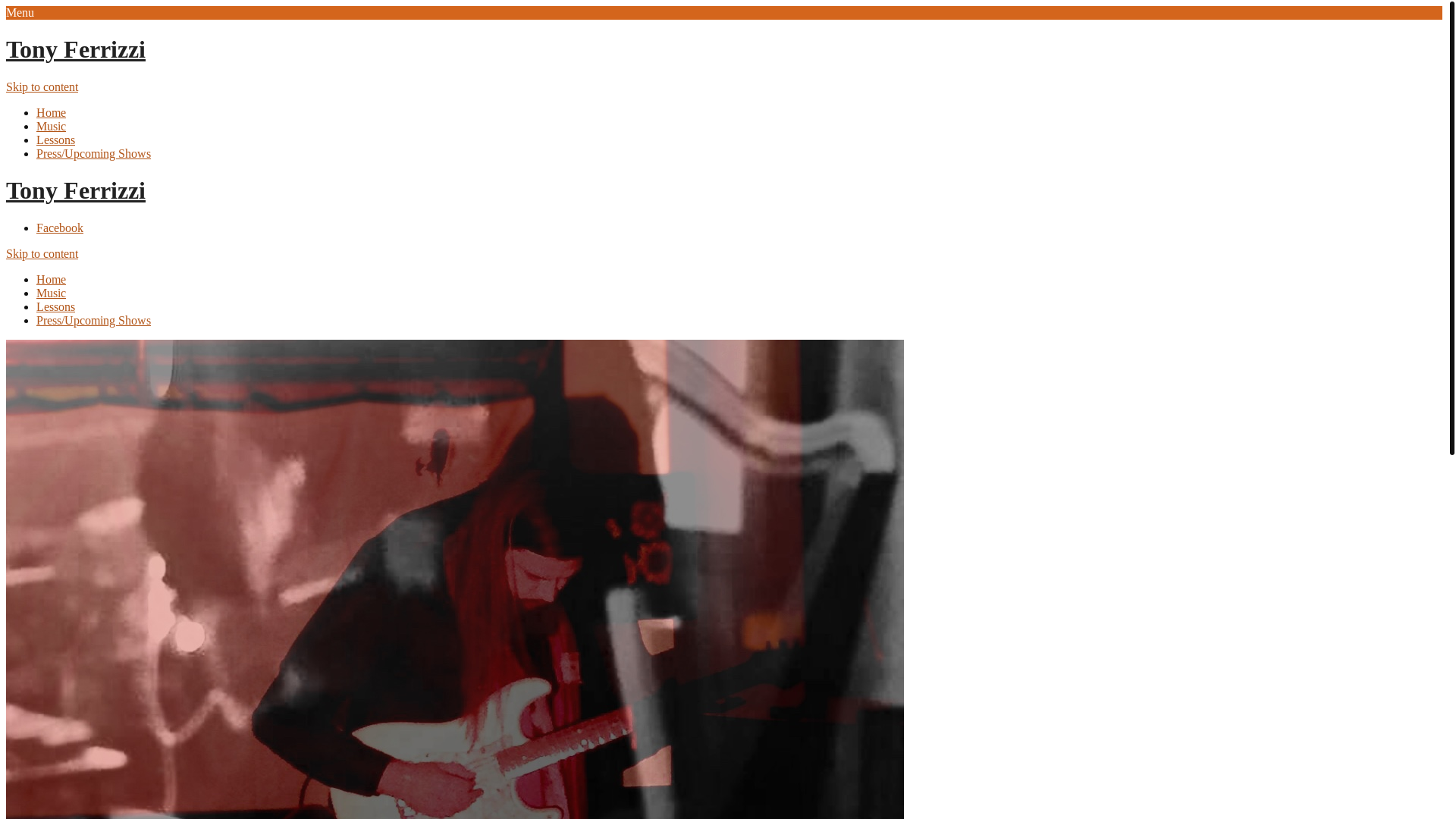website screenshot of https://tonyferrizzi.com/