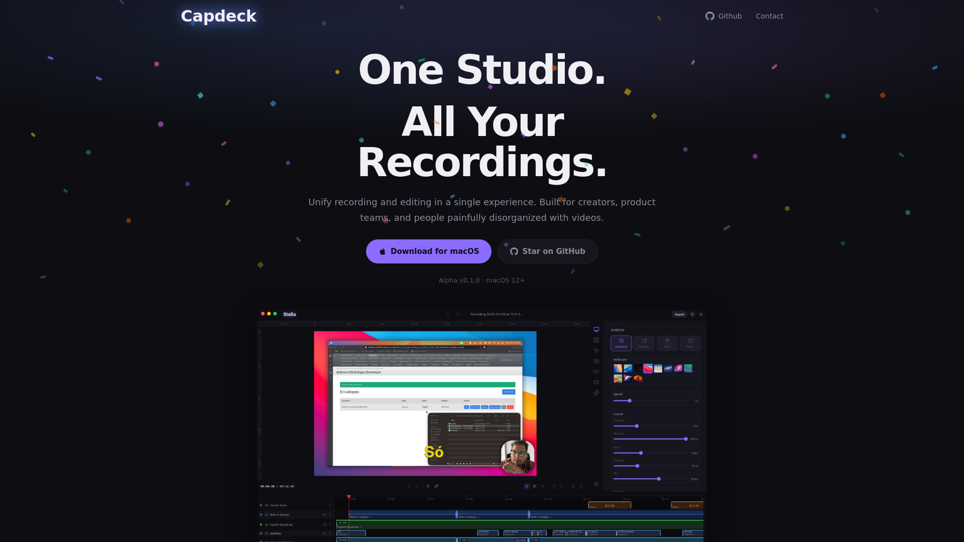 website screenshot of https://capdeck-lp.pages.dev/