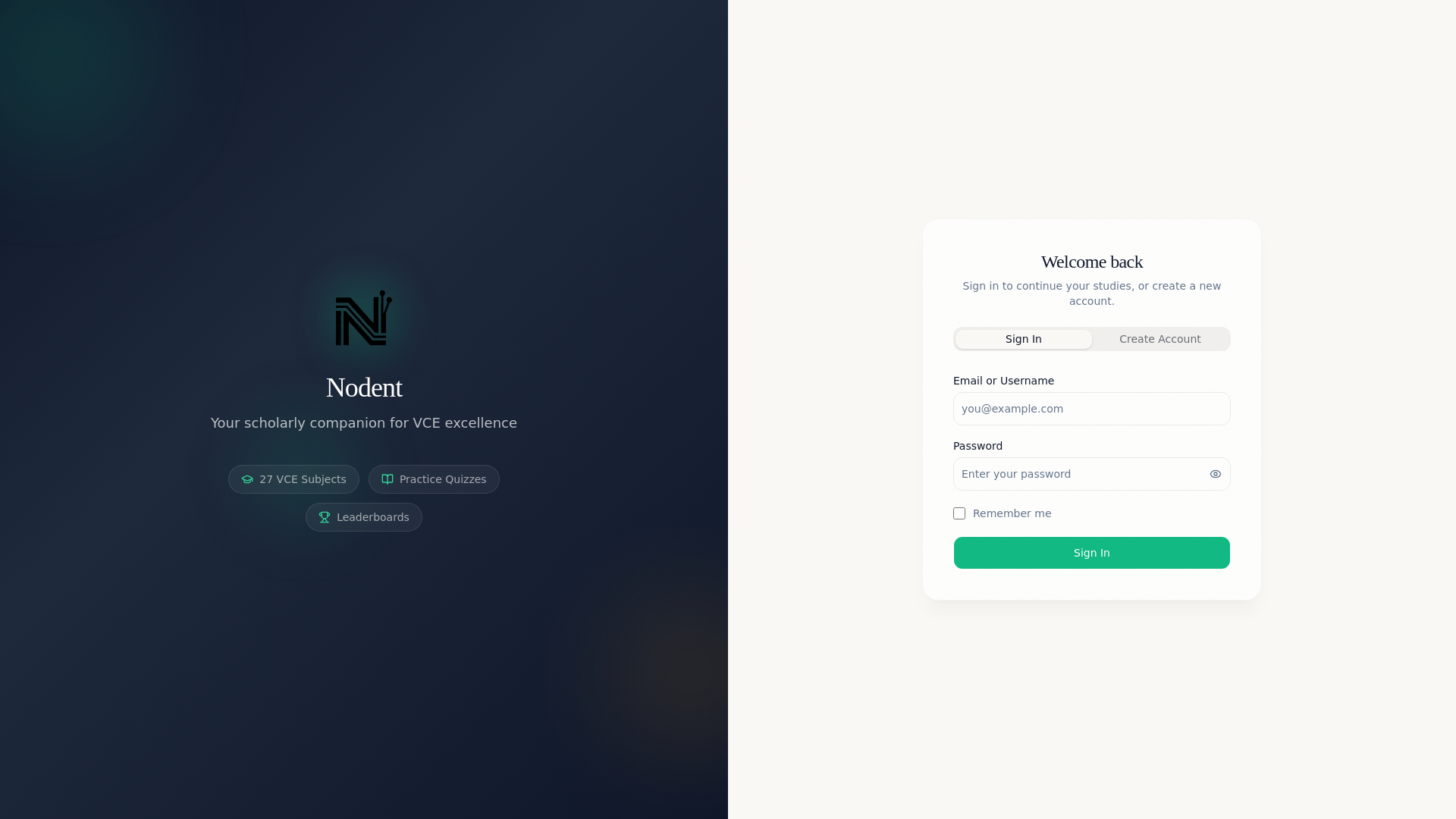 website screenshot of https://nodent.pages.dev/