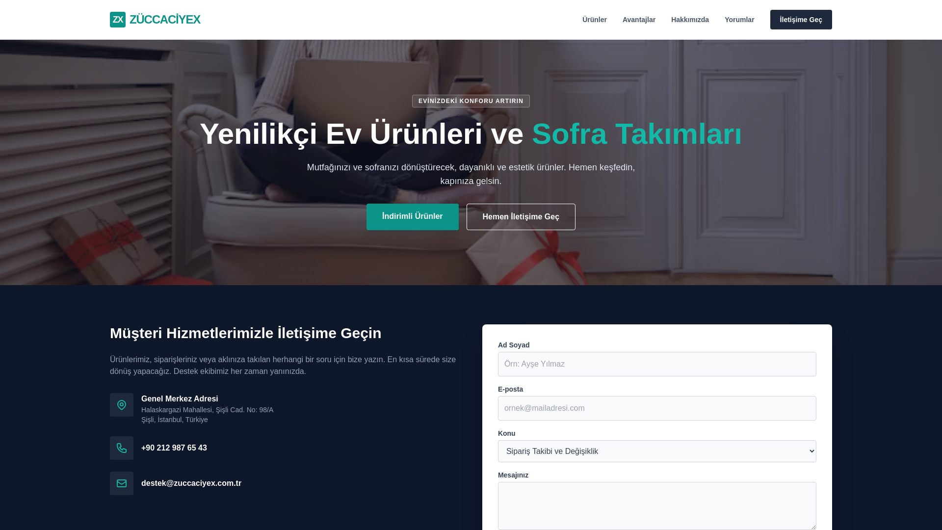 website screenshot of https://kavemirotu.gifts/