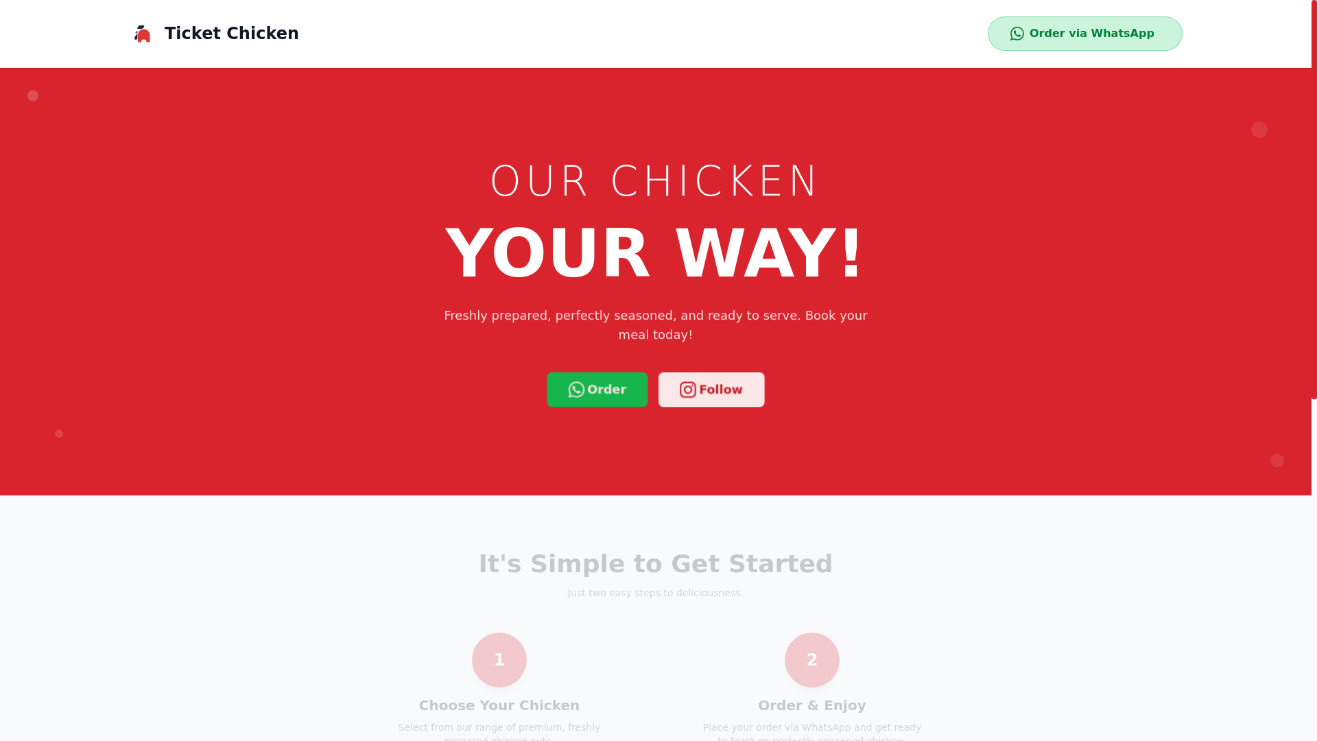 website screenshot of https://ticketchicken.pages.dev/