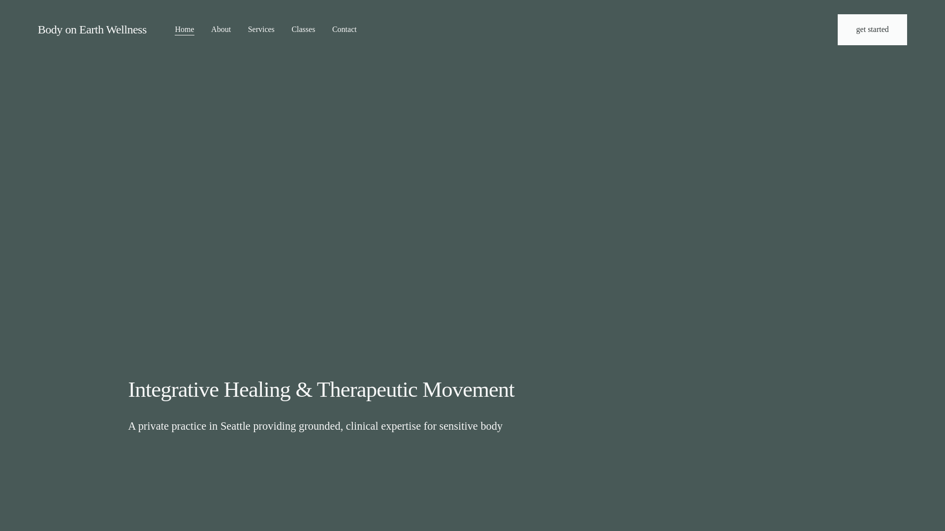 website screenshot of https://bodyonearthwellness.com/