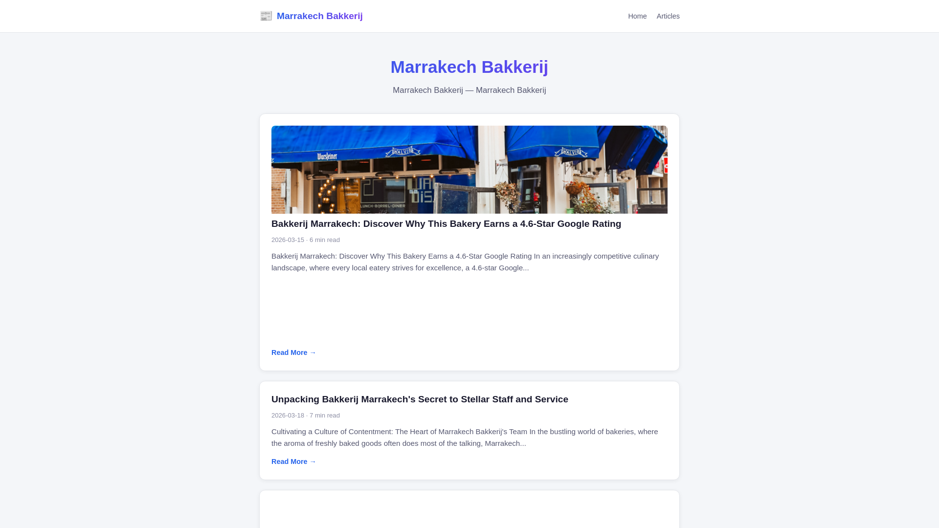 website screenshot of https://marrakech-bakkerij.pages.dev/