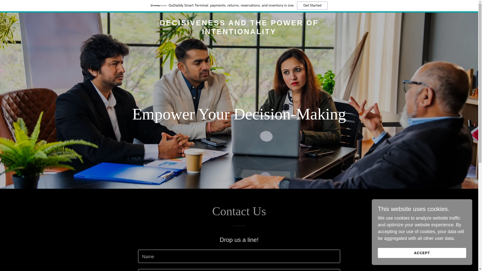 website screenshot of https://mydecisiveness.com/