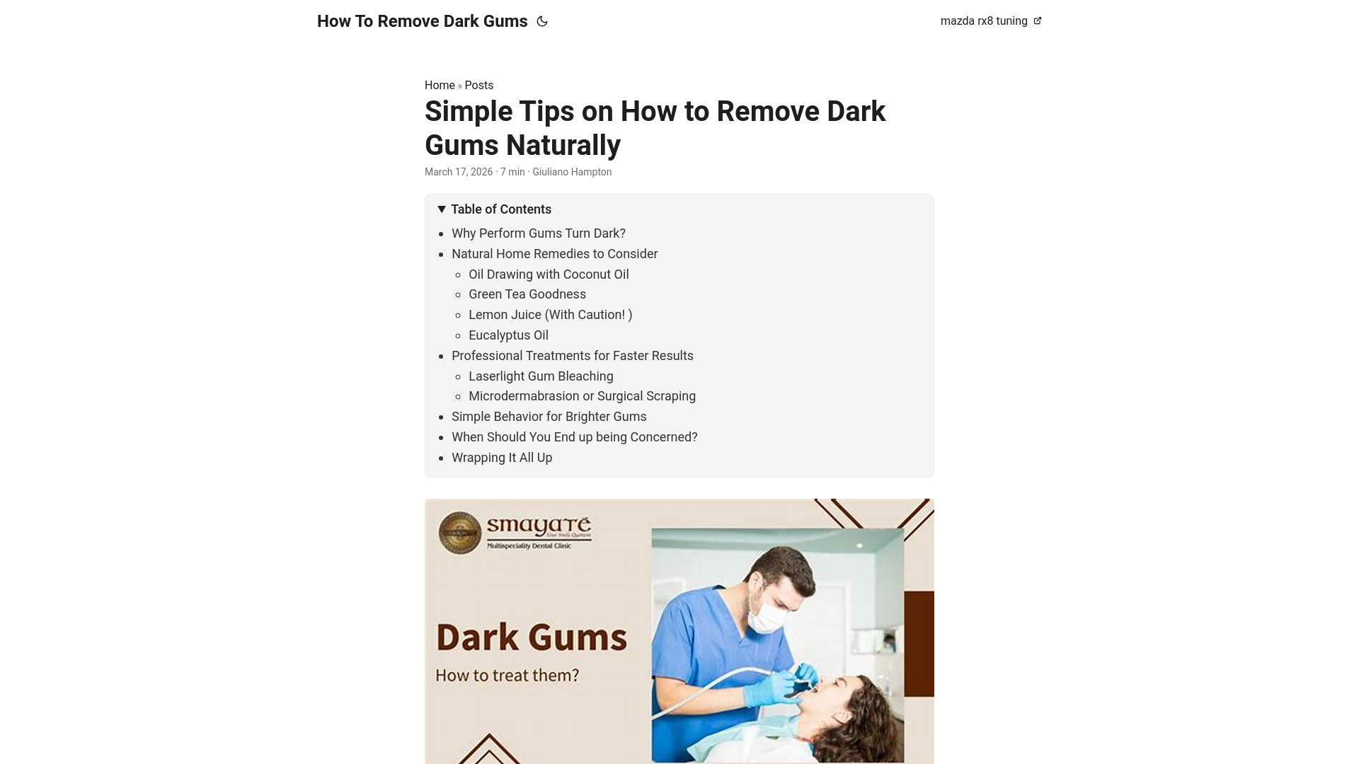 website screenshot of https://how-to-remove-dark-gums.pages.dev/