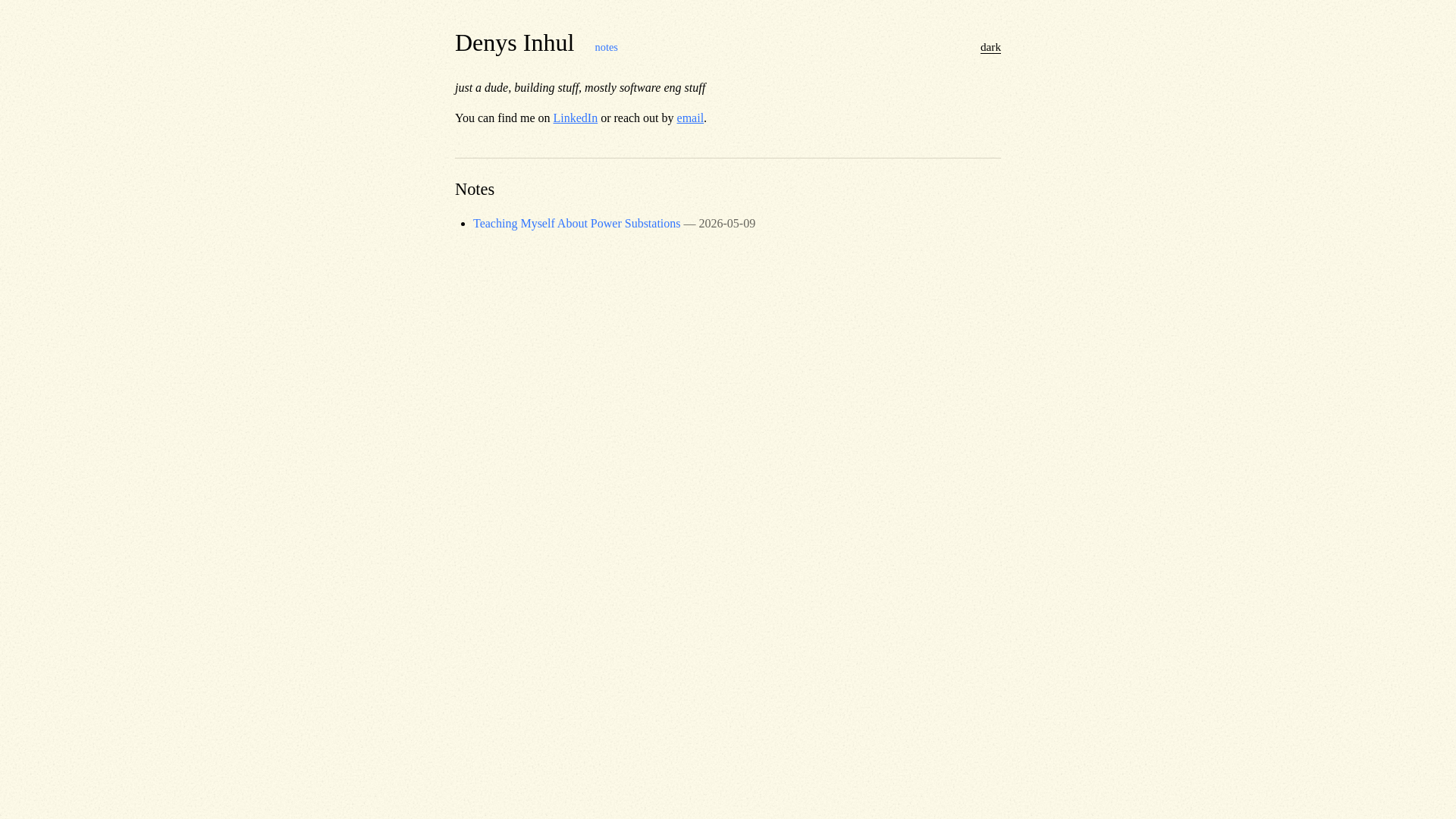 website screenshot of https://denysinhul-com.pages.dev/