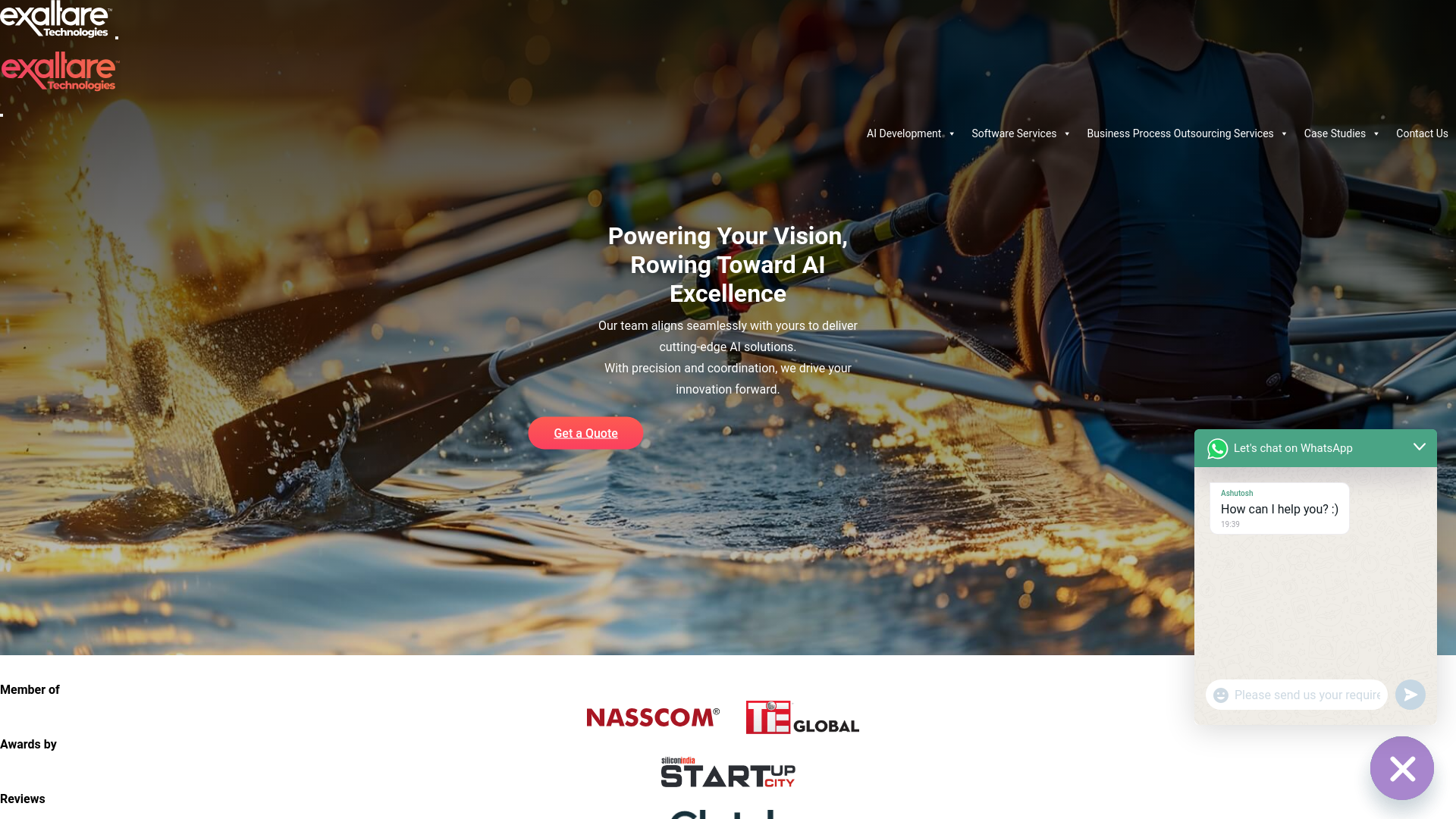 website screenshot of https://exaltareaccounting.com/