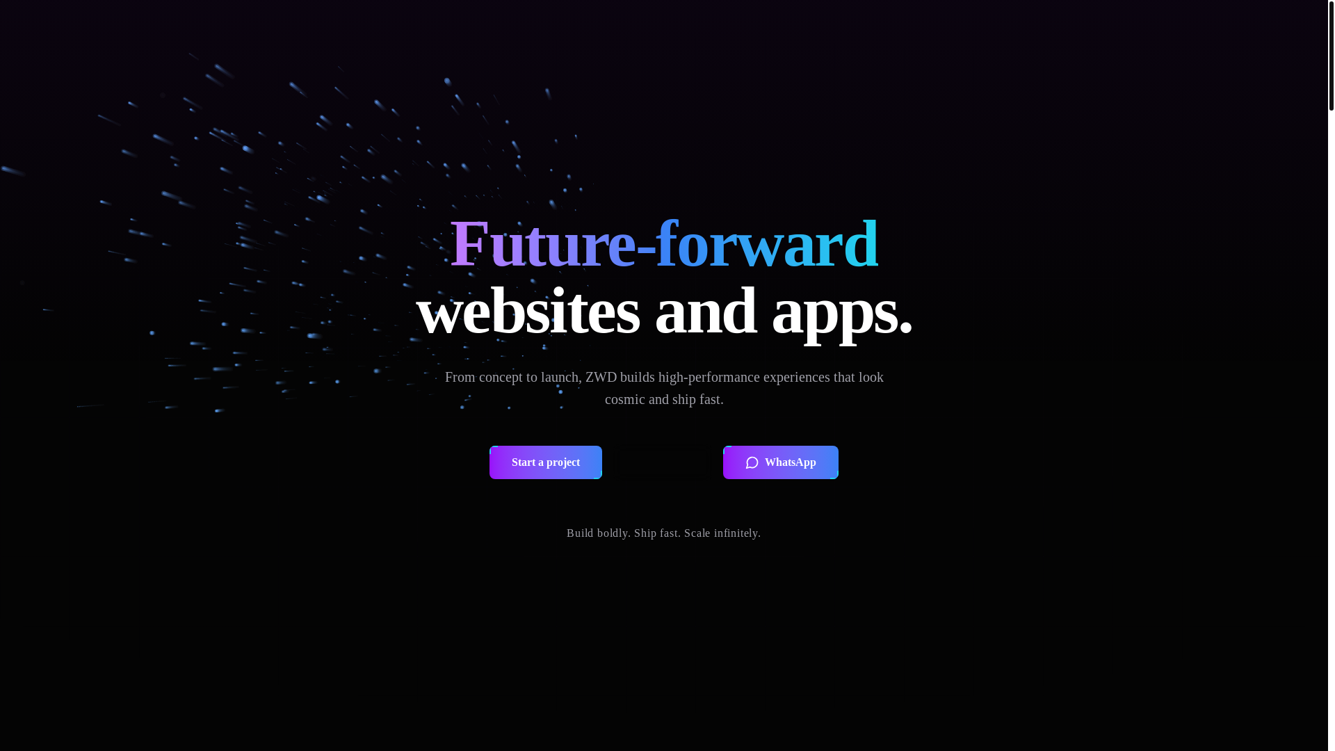 website screenshot of https://zeuswebdevelopment.com/