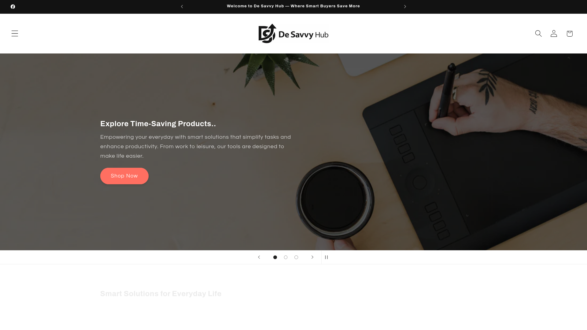 website screenshot of https://desavvyhub.in