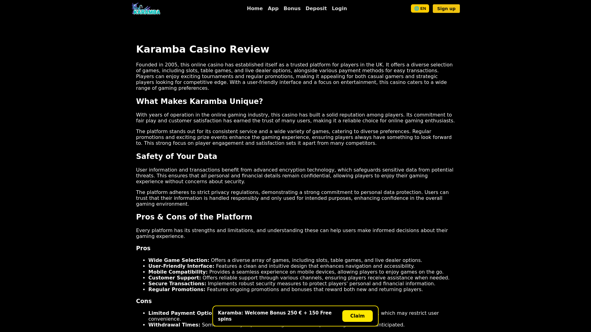 website screenshot of https://karambalogin-org.pages.dev/