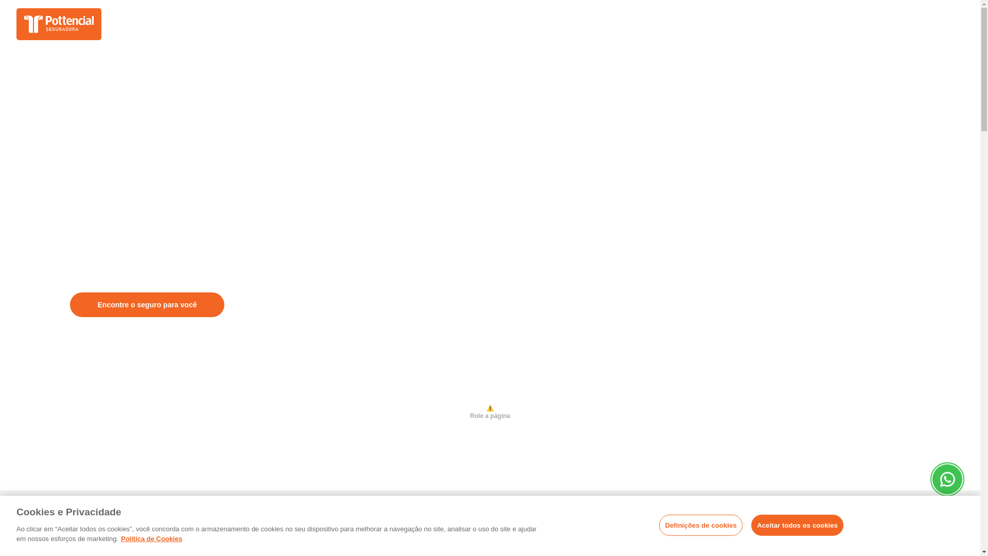website screenshot of https://pottencialcorretora.fun/