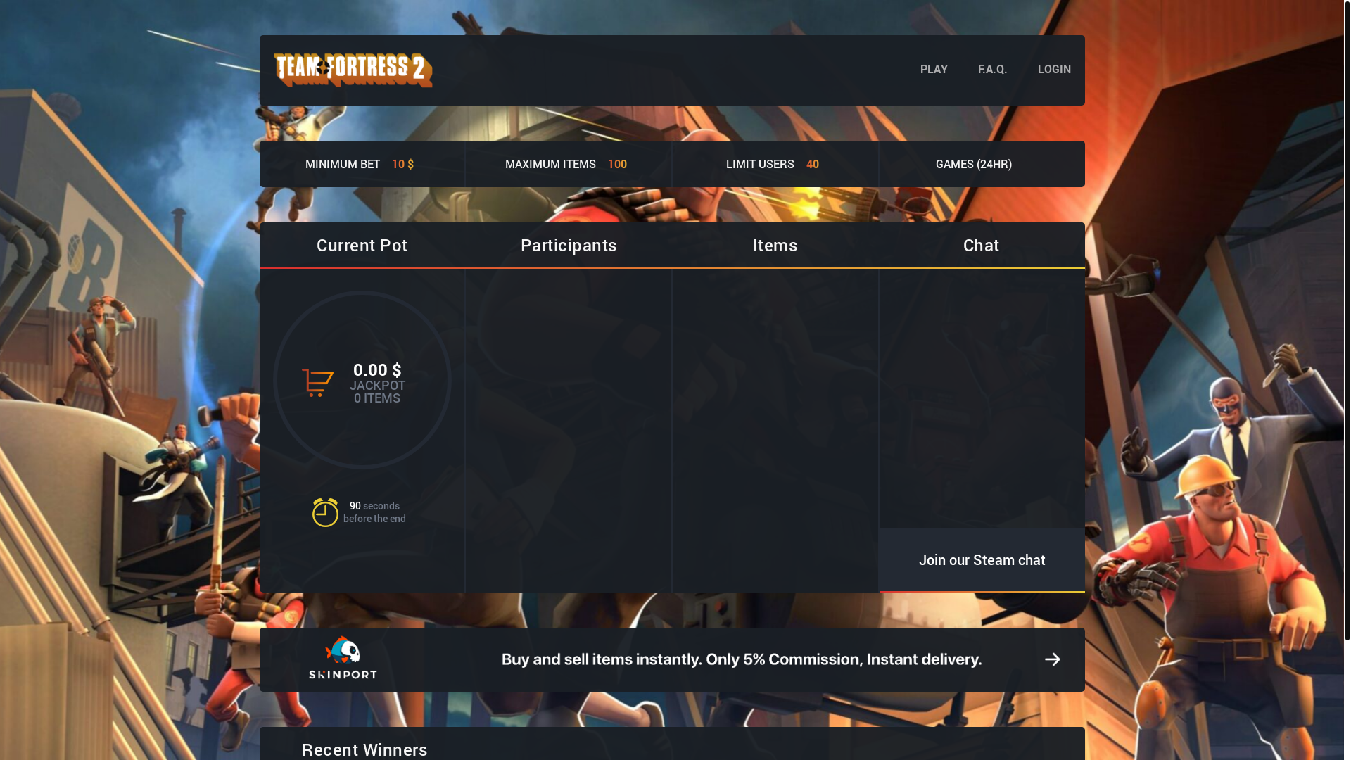 website screenshot of https://tf2headffect.com/