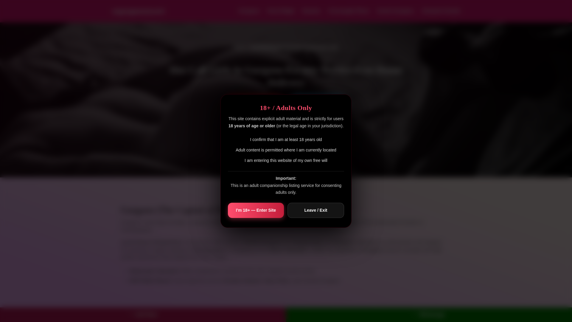 website screenshot of https://urgurgaonescort.com/