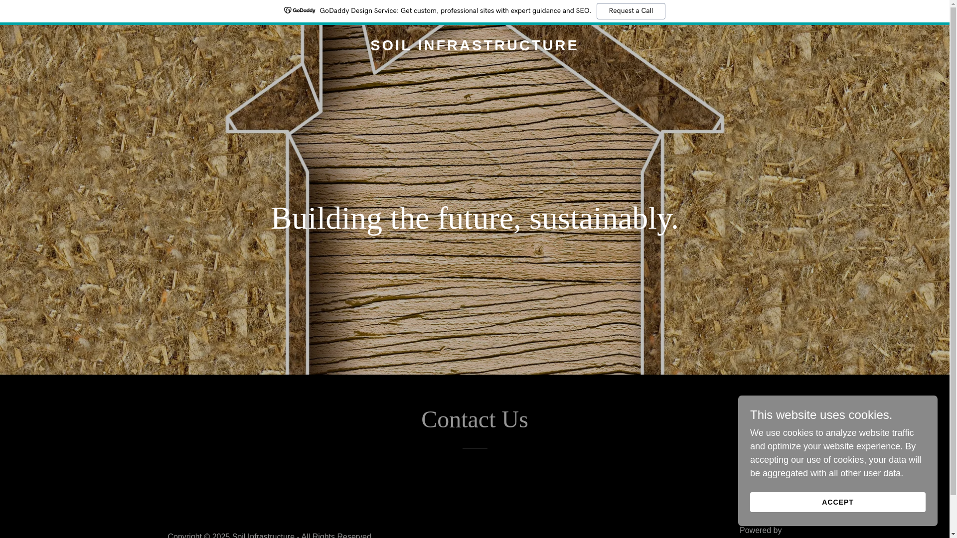 website screenshot of https://soilinfrastructure.co.in/