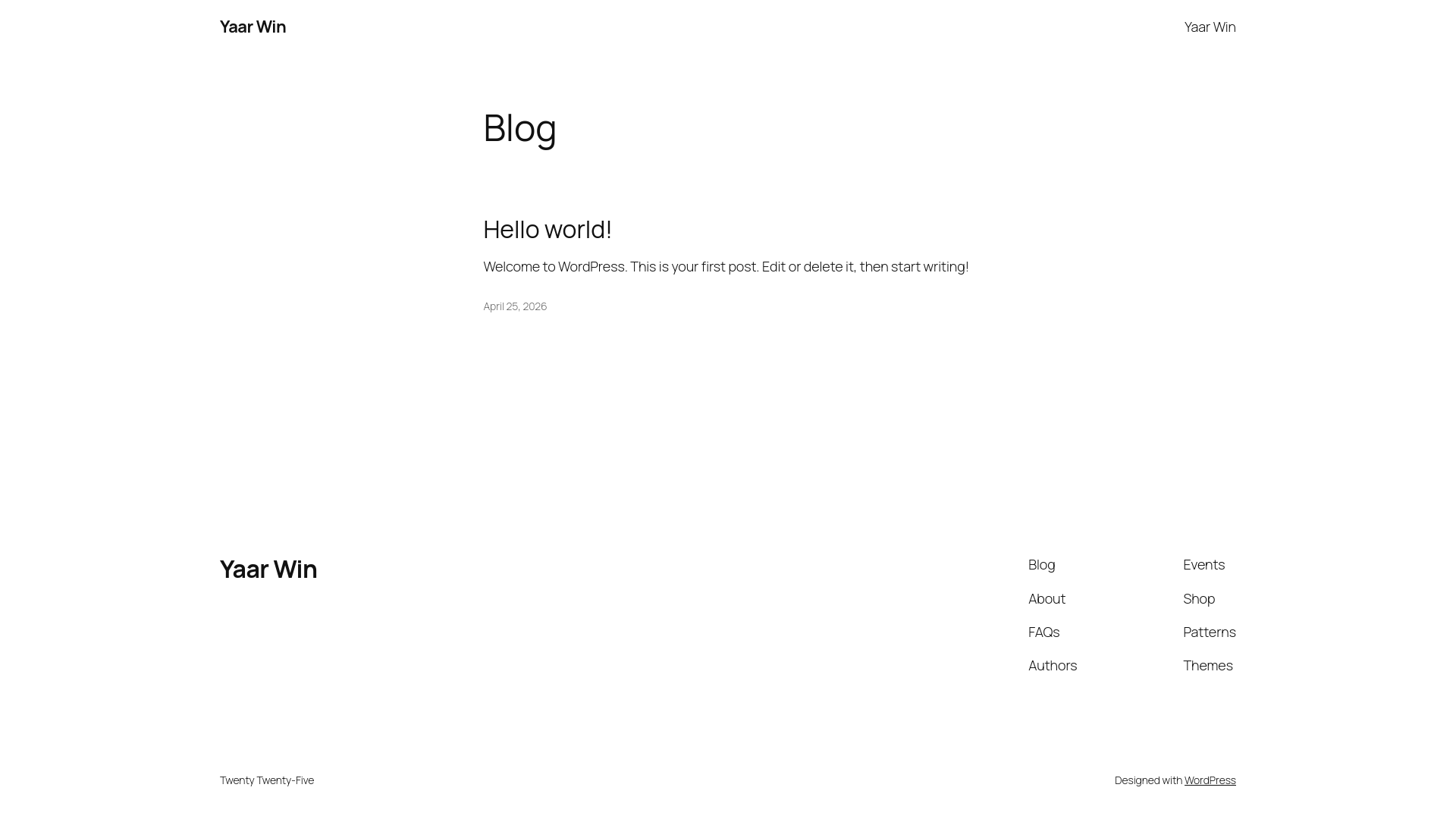 website screenshot of https://yaarwin.org.uk/