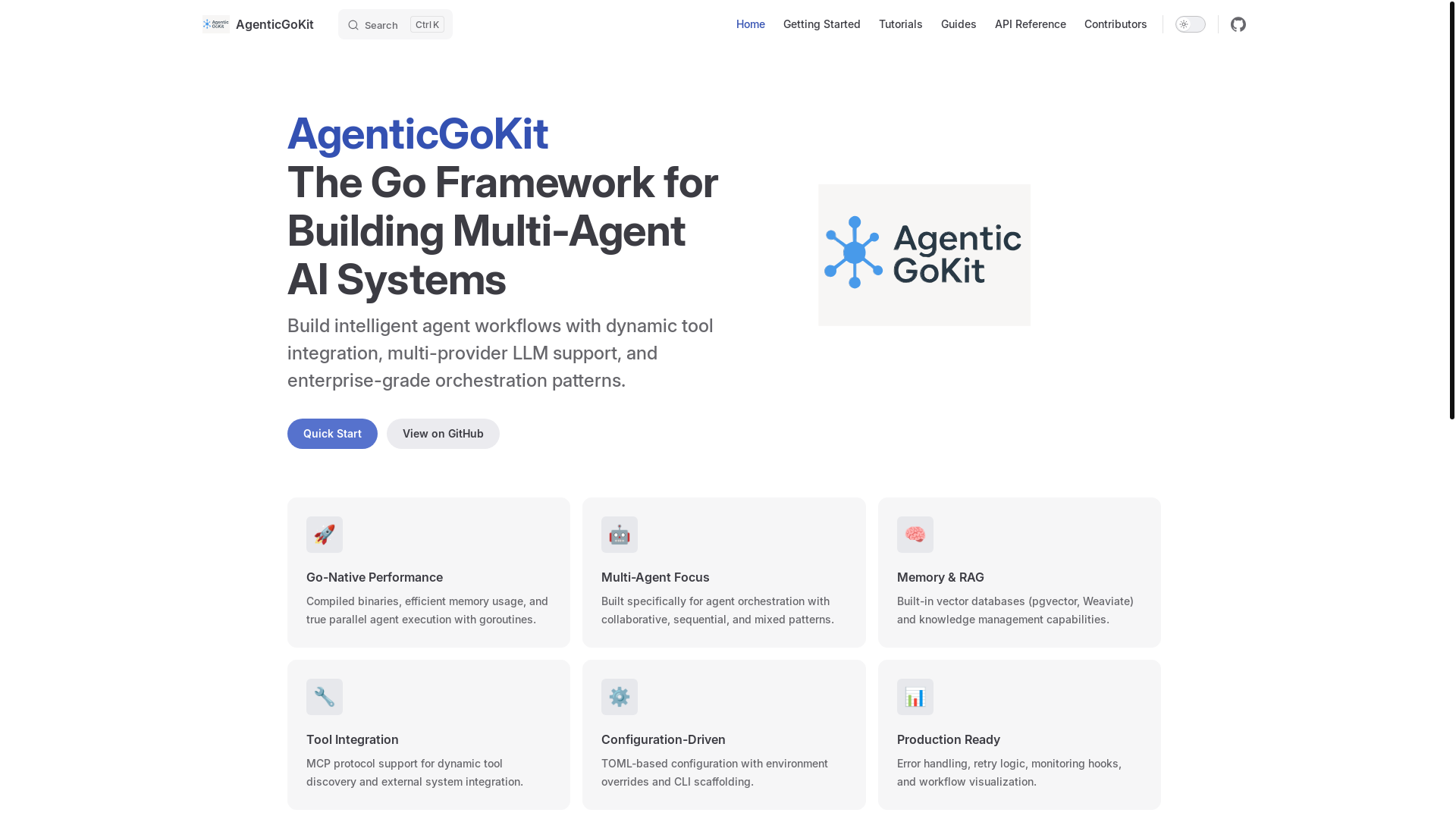 website screenshot of https://gitdocs-agenticgokit.pages.dev/