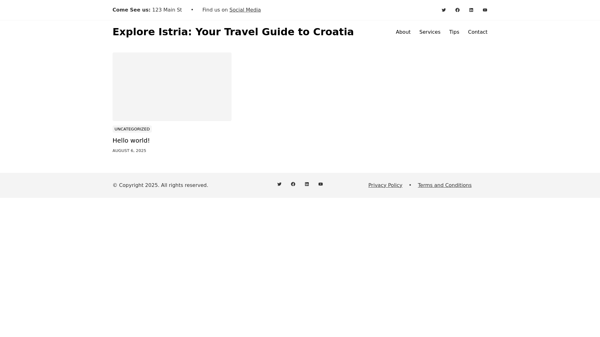 website screenshot of https://istriaandbeyond.com/