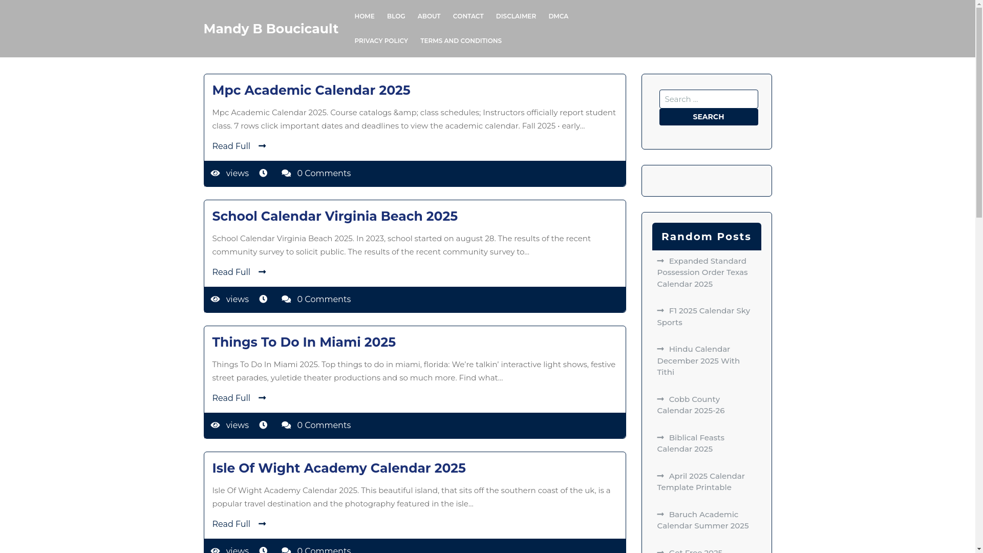 website screenshot of https://mandybboucicault.pages.dev/