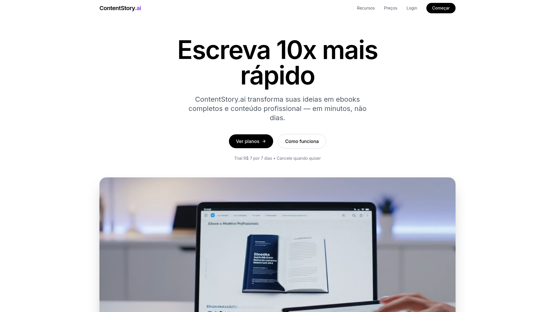website screenshot of https://contentstory.com.br/