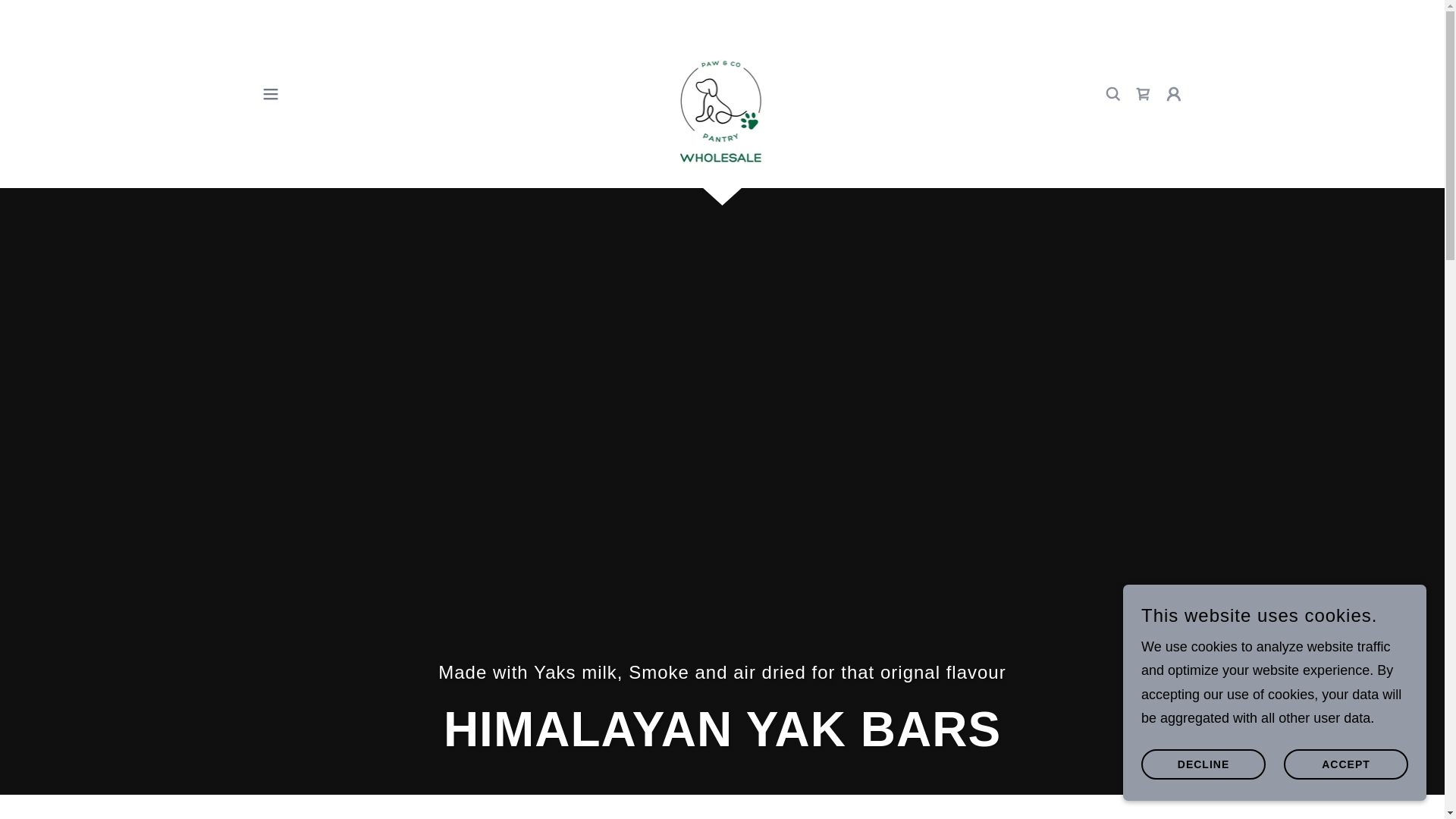 website screenshot of https://pawandcopantrywholesale.co.uk/