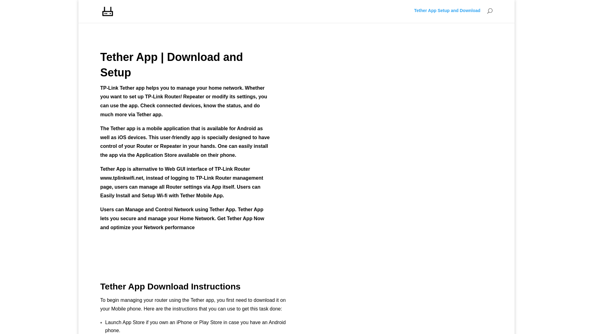 website screenshot of https://tptetherapp.com/
