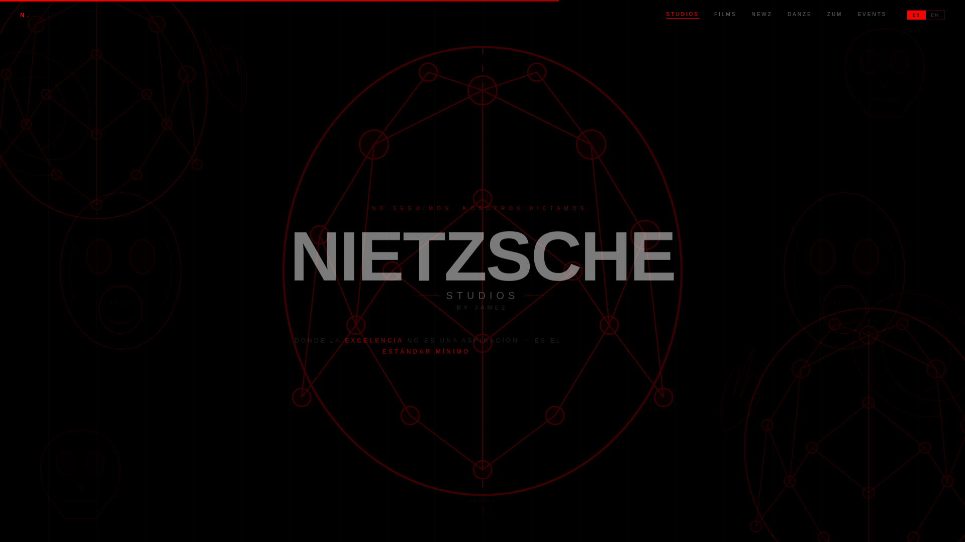 website screenshot of https://nietzschefilms.com/