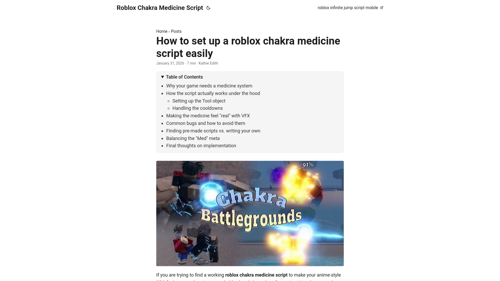 website screenshot of https://roblox-chakra-medicine-script.pages.dev/