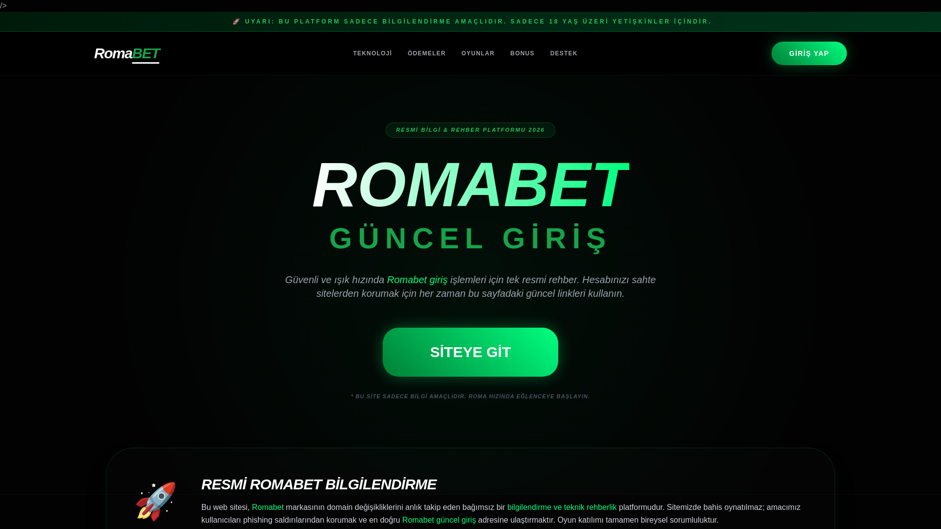 website screenshot of https://m.romabetgirisi.vip