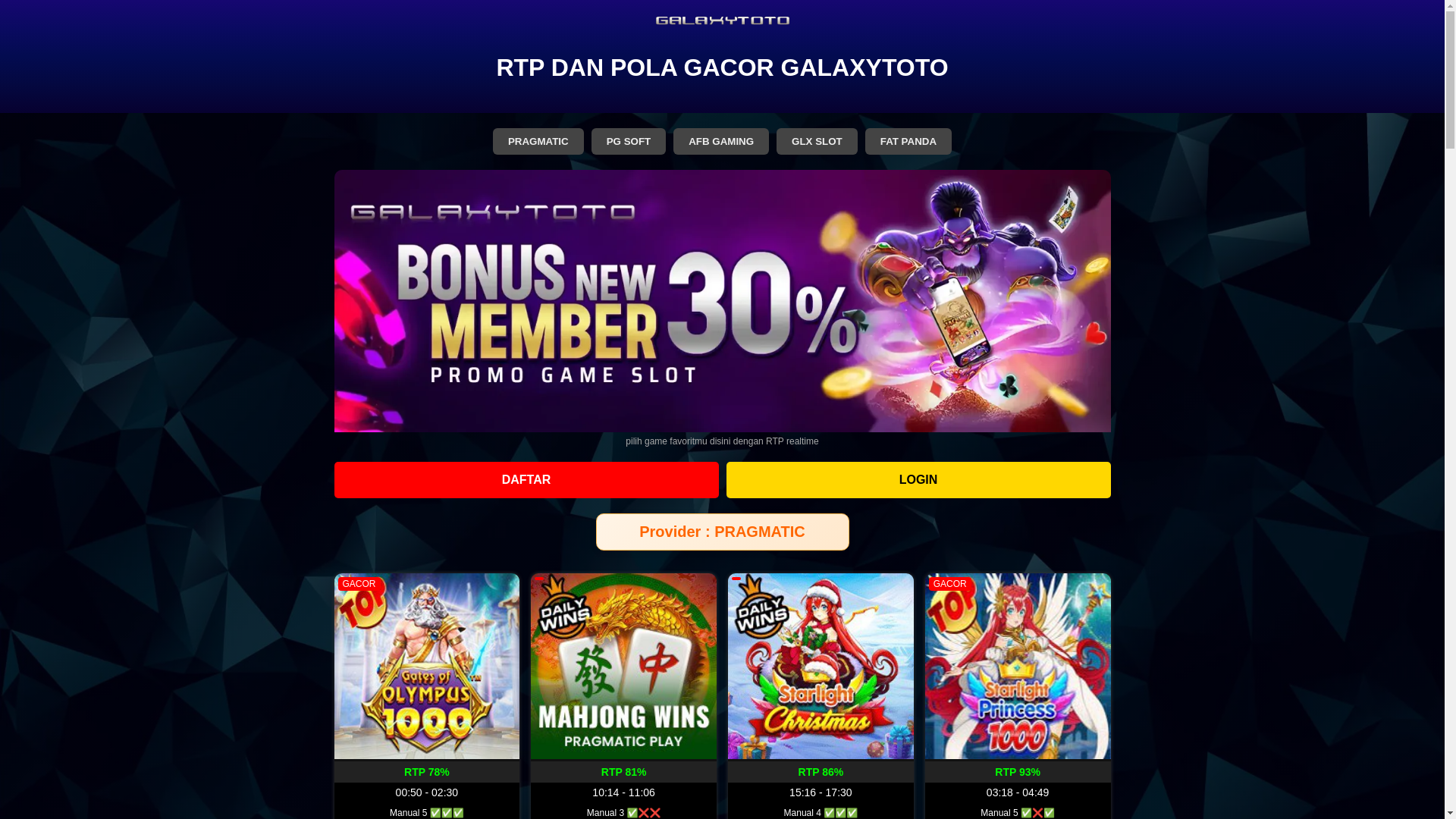 website screenshot of https://rtpgalaxytoto.pages.dev/