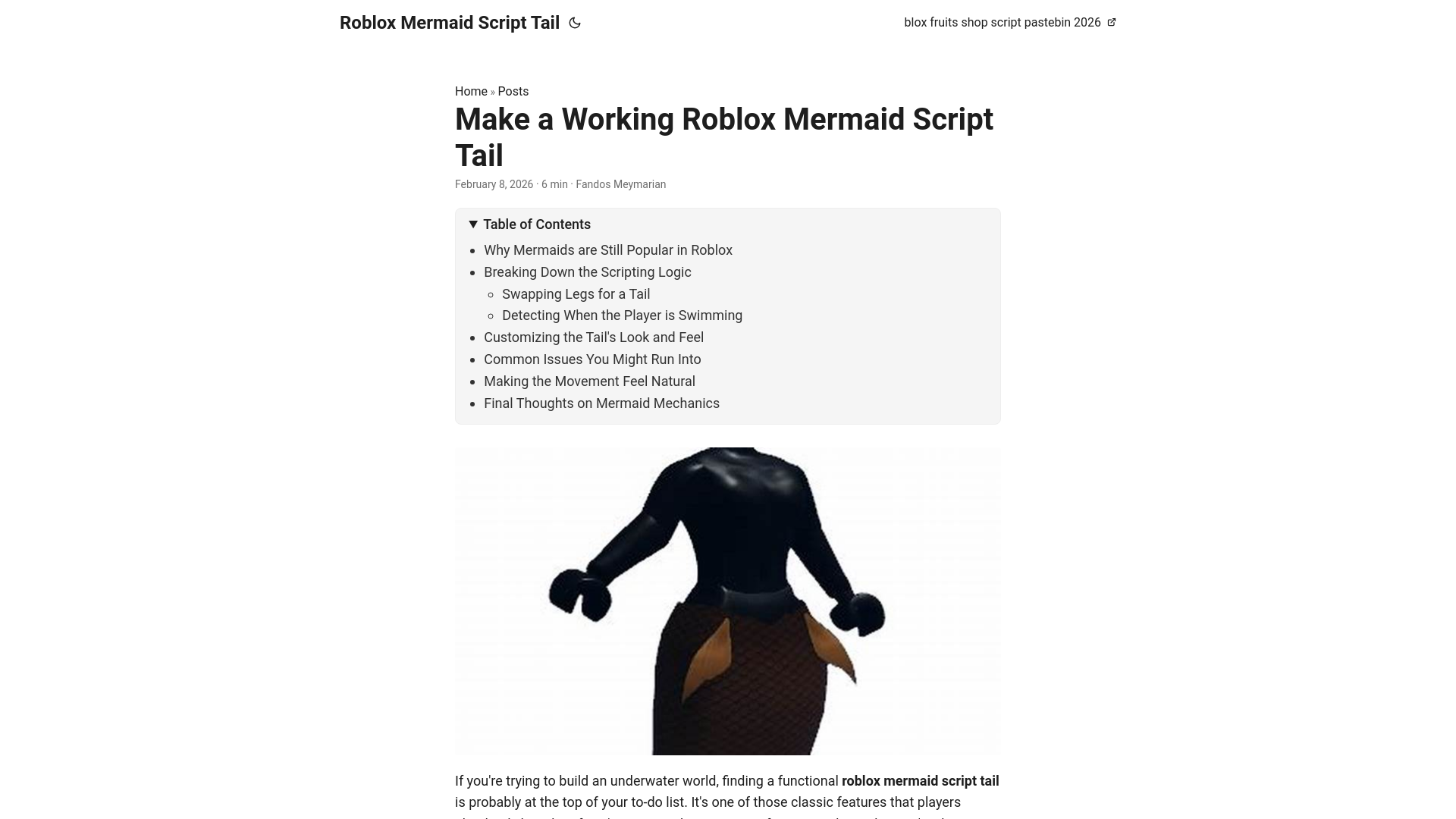 website screenshot of https://roblox-mermaid-script-tail.pages.dev/